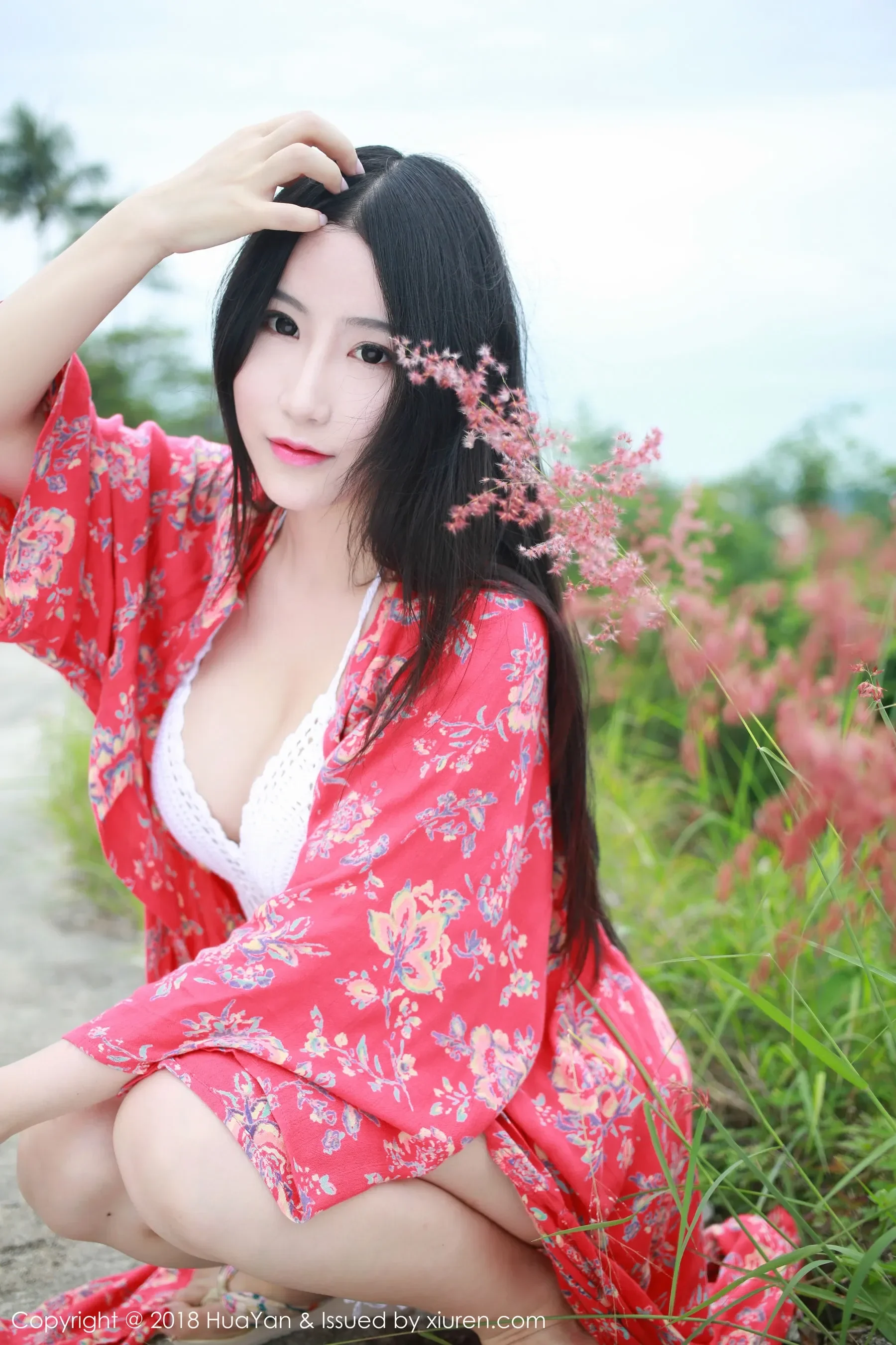  谢芷馨Sindy《泰国苏梅岛旅拍》第2套 花の颜 Vol.055第2张