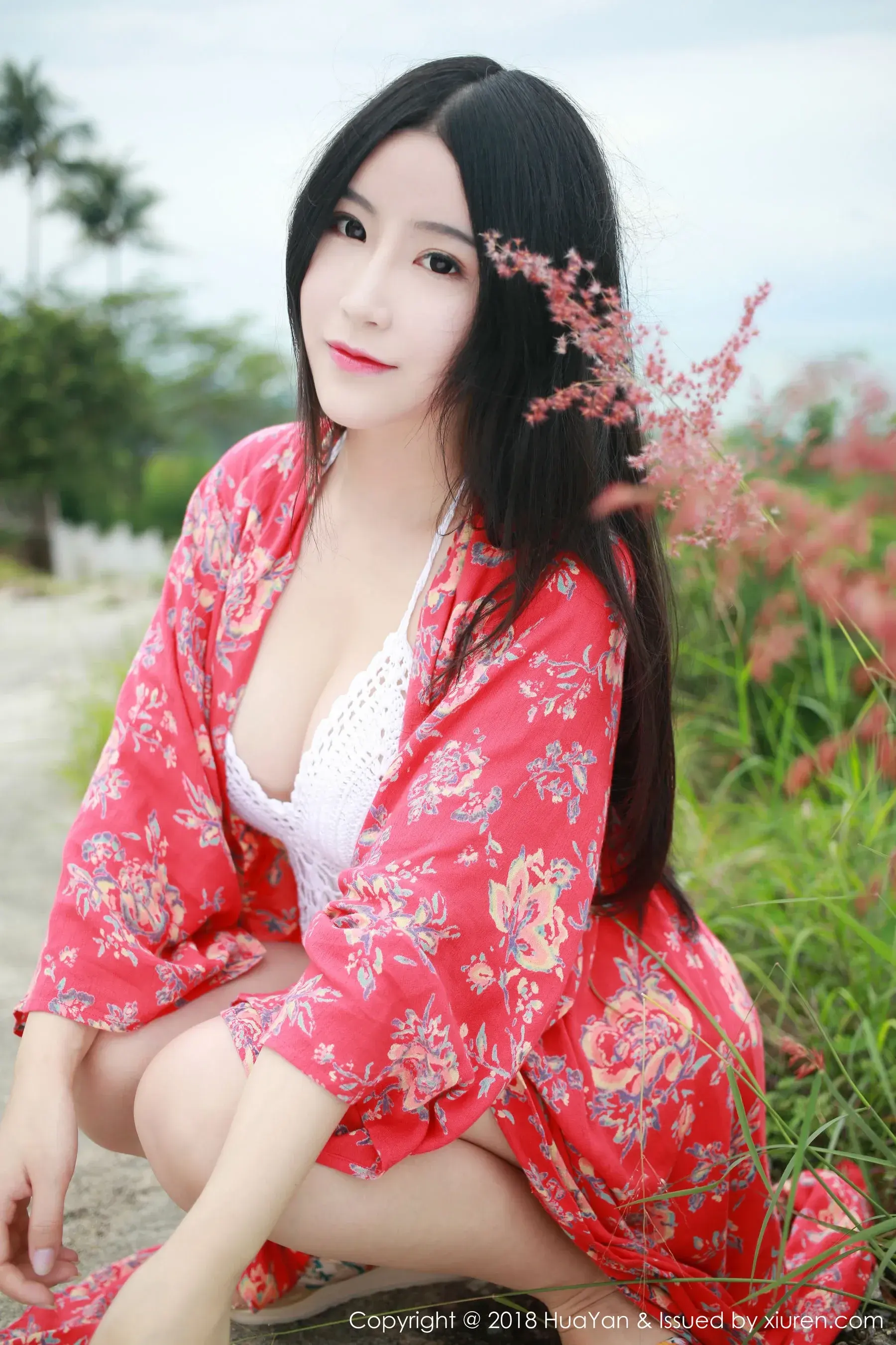  谢芷馨Sindy《泰国苏梅岛旅拍》第2套 花の颜 Vol.055第3张