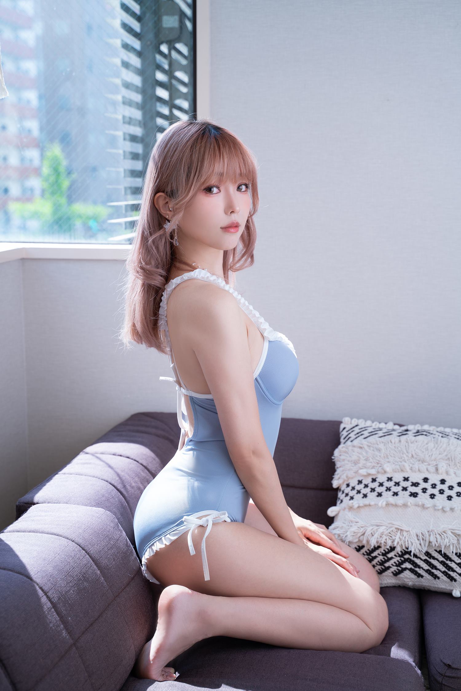 Ely_eee(ElyEE子)  Mist Blue Lady [37P]第7张