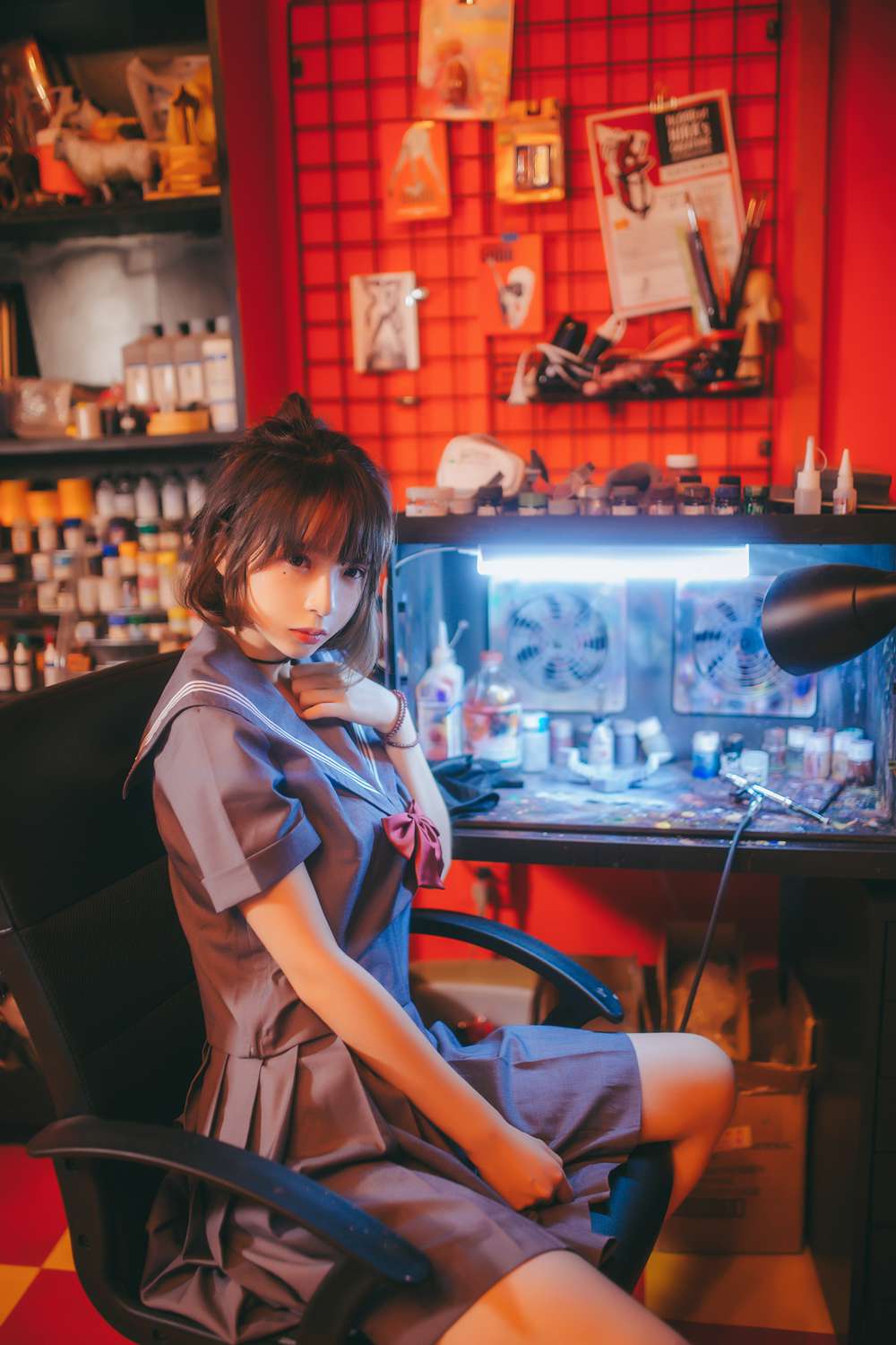 网荭Coser@疯猫ss 暗黑JK 在现浏览第4张