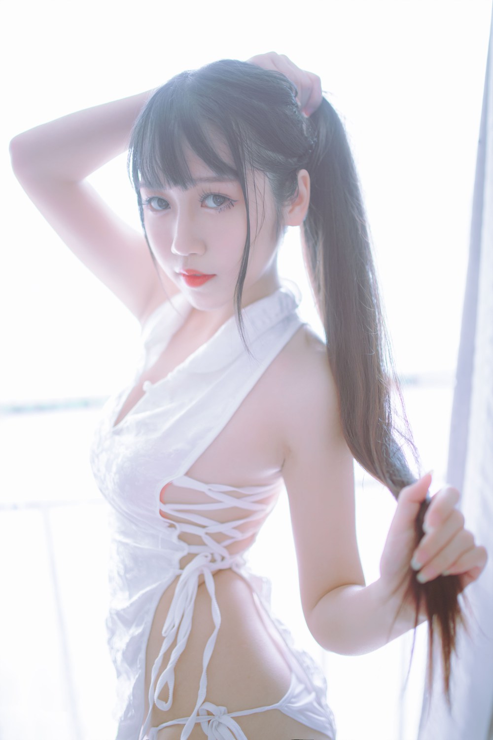 微博人气Coser@抖娘-利世 抖娘×不呆猫 黑白旗袍双子 在现浏览第6张