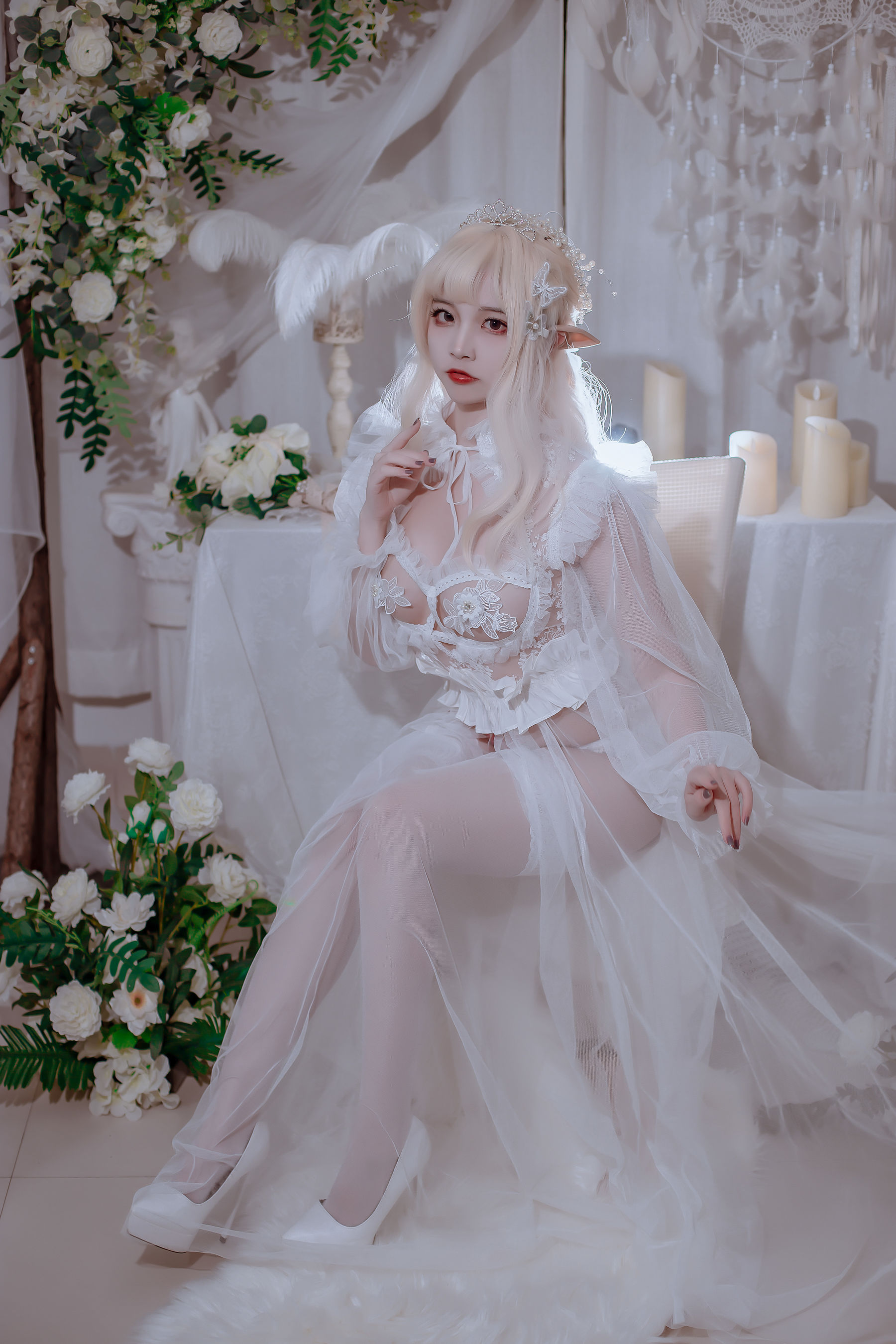 [网红COSER写真] 人气Coser二佐Nisa - 精灵公主第12张