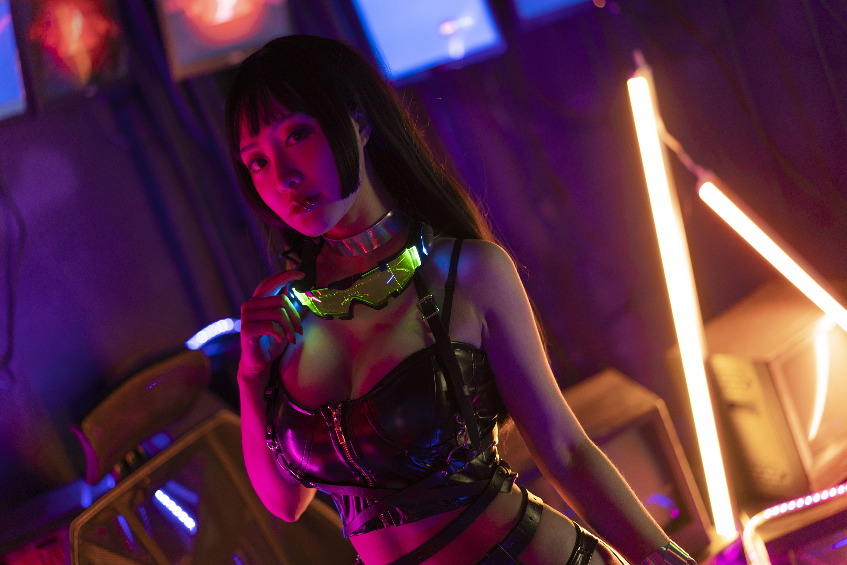 [网红COSER写真] 动漫博主脱尾巴Mizuki - 赛博朋克第1张
