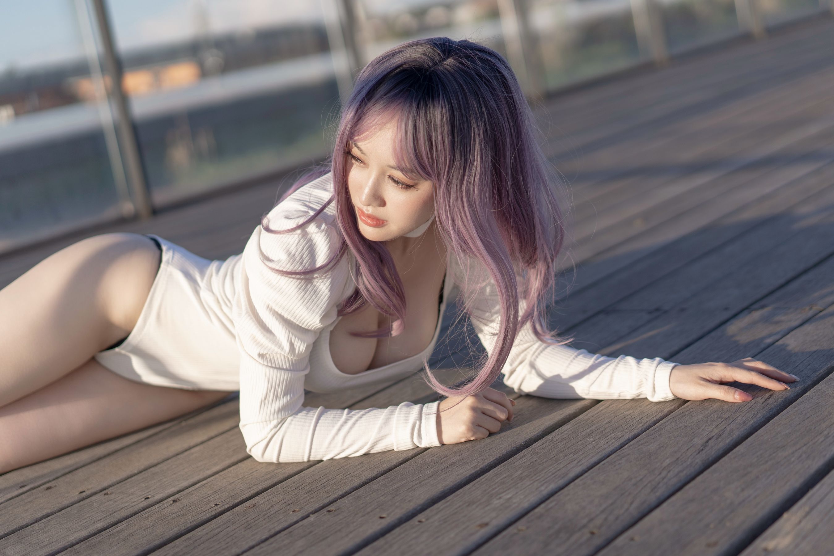 [网红COSER写真] 动漫博主脱尾巴Mizuki - 天台第12张