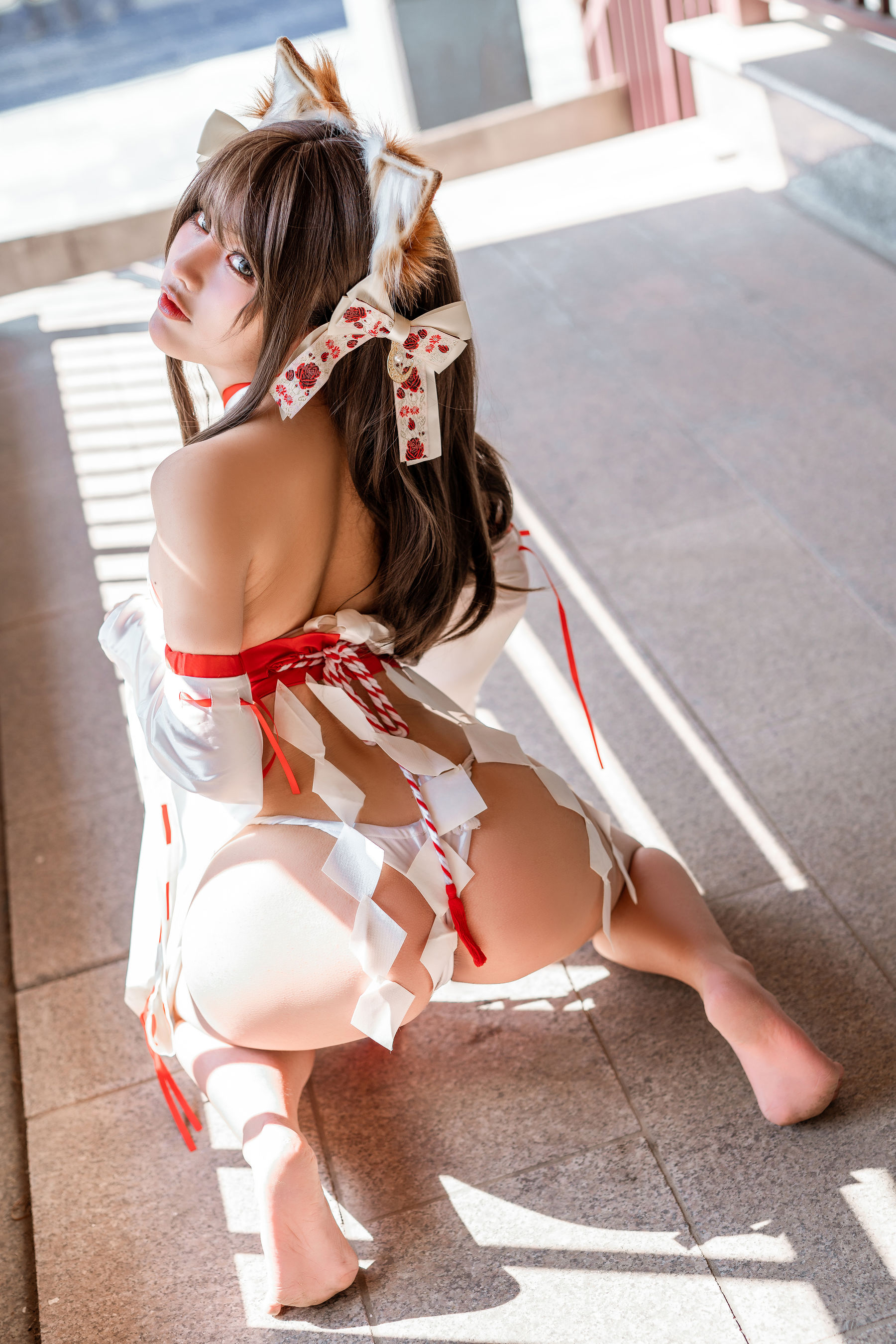 [COS福利] 动漫博主蠢沫沫&amp;一笑芳香沁 - 双人狐第5张