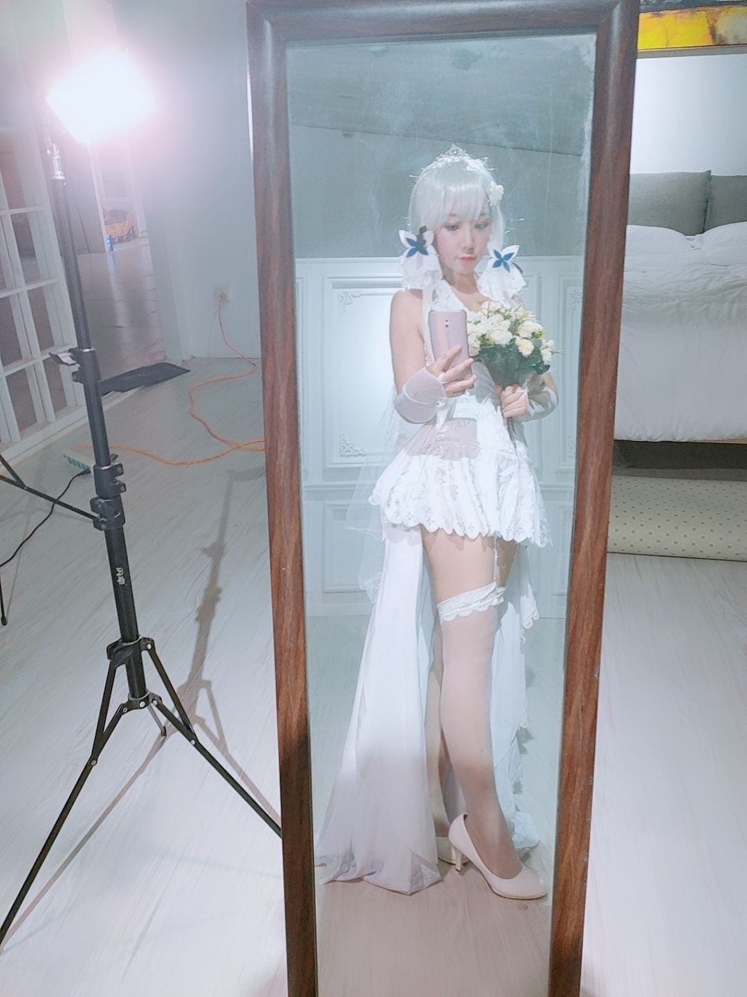 [COS福利] 动漫博主穆零Mu0 - 光辉婚纱第16张