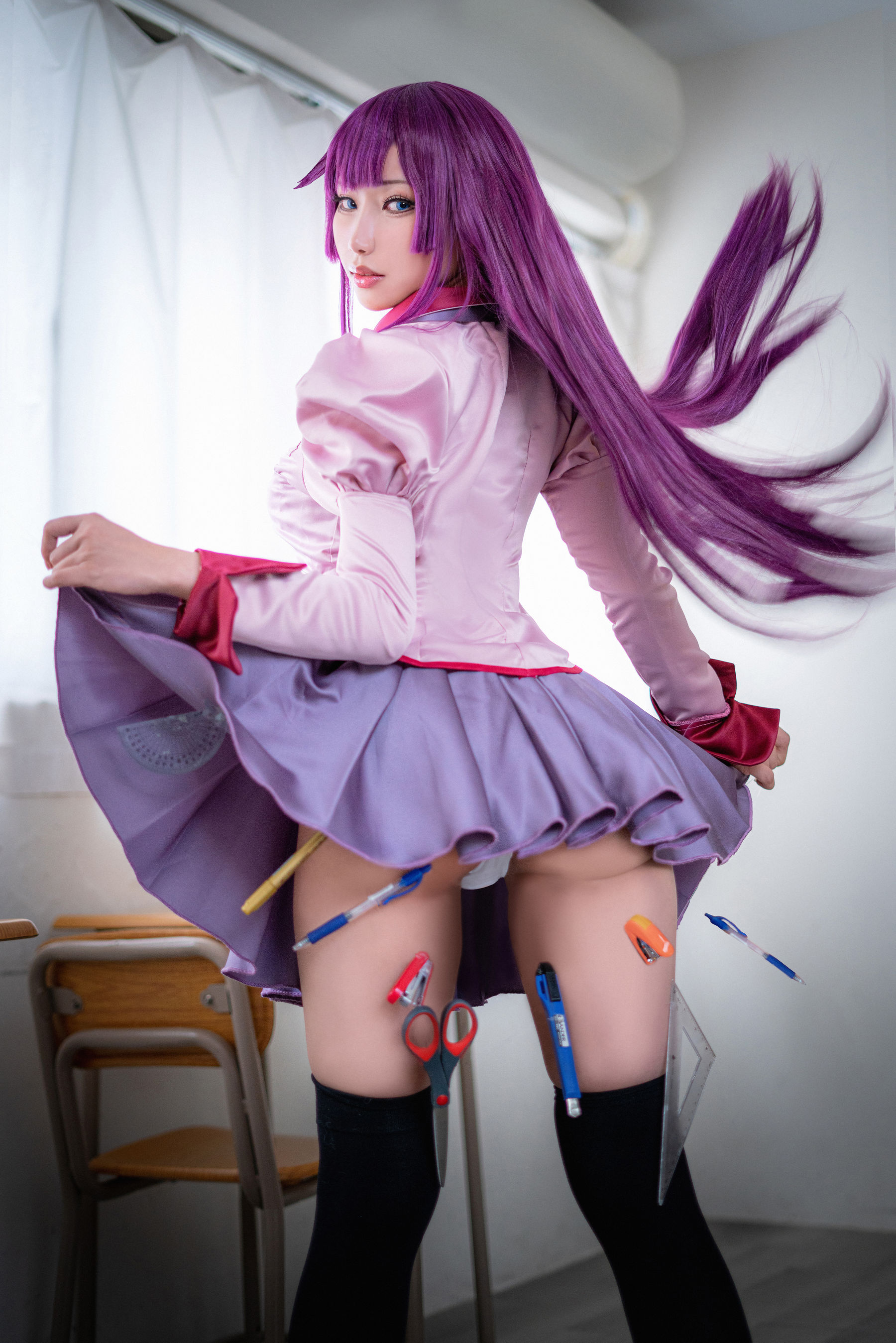 [COS福利] Hane Ame 雨波写真 - 化物语 战场原第7张