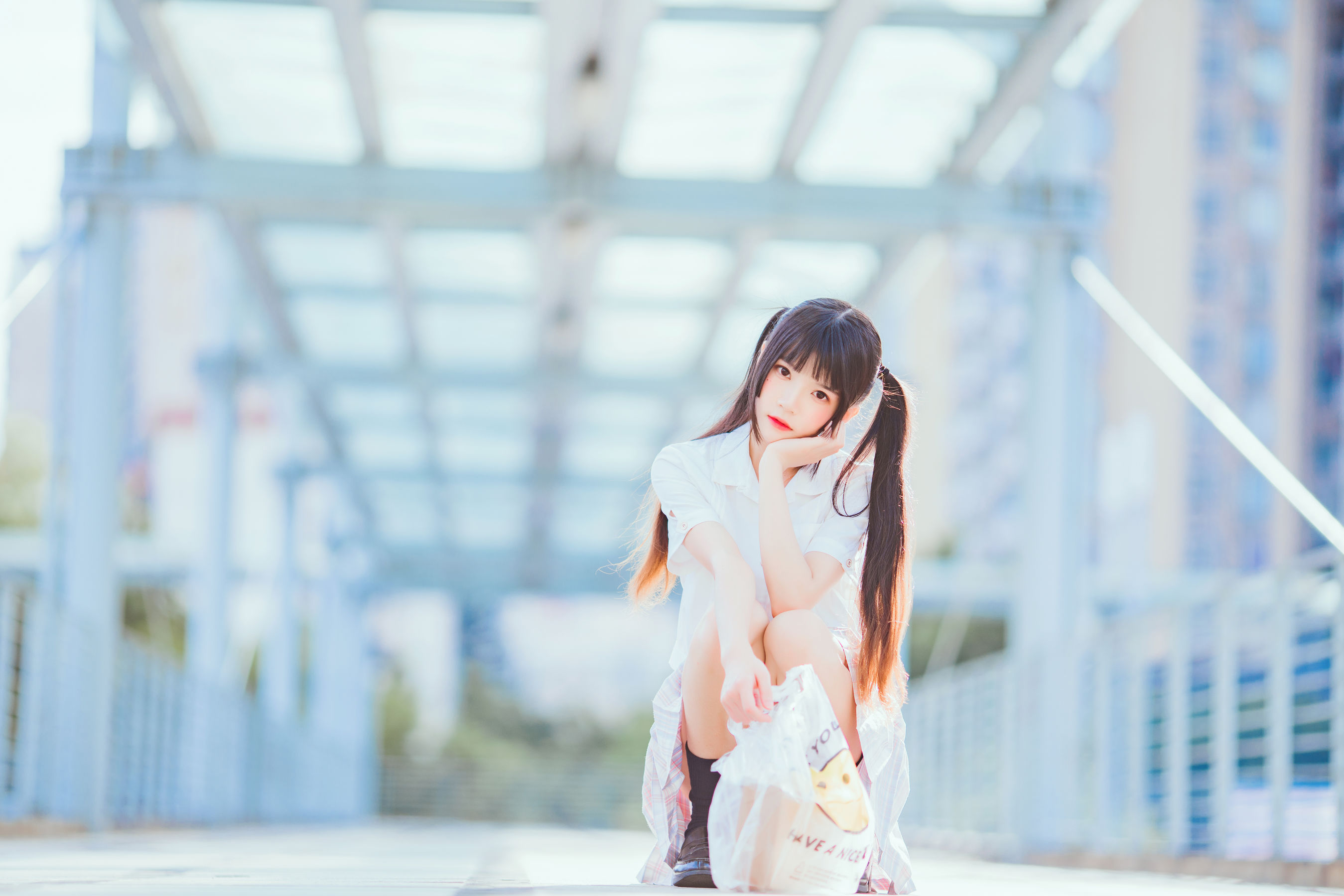 [COS福利] 桜桃喵 - 少女之浅色系第4张