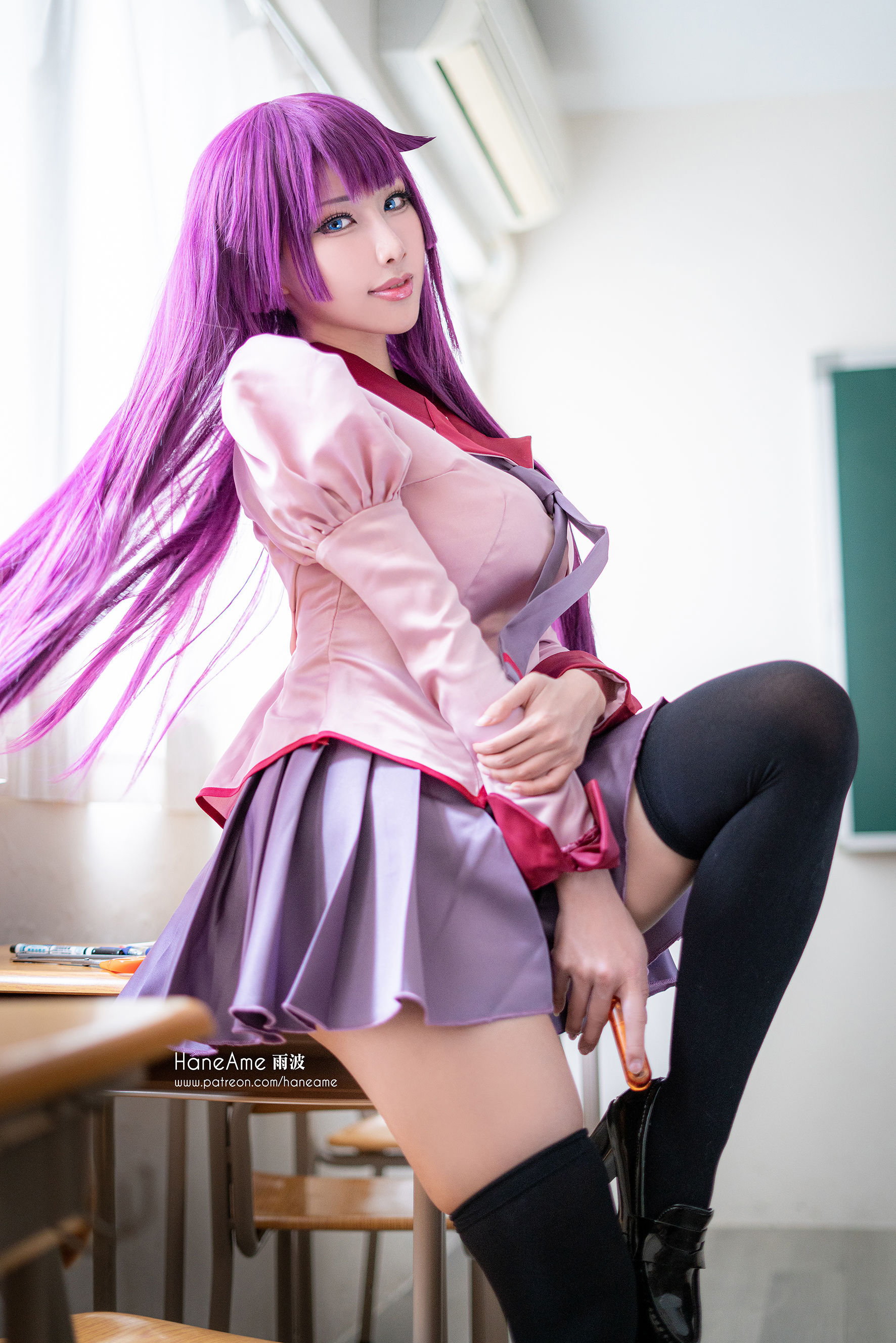 [COS福利] Hane Ame 雨波写真 - 化物语 战场原第4张