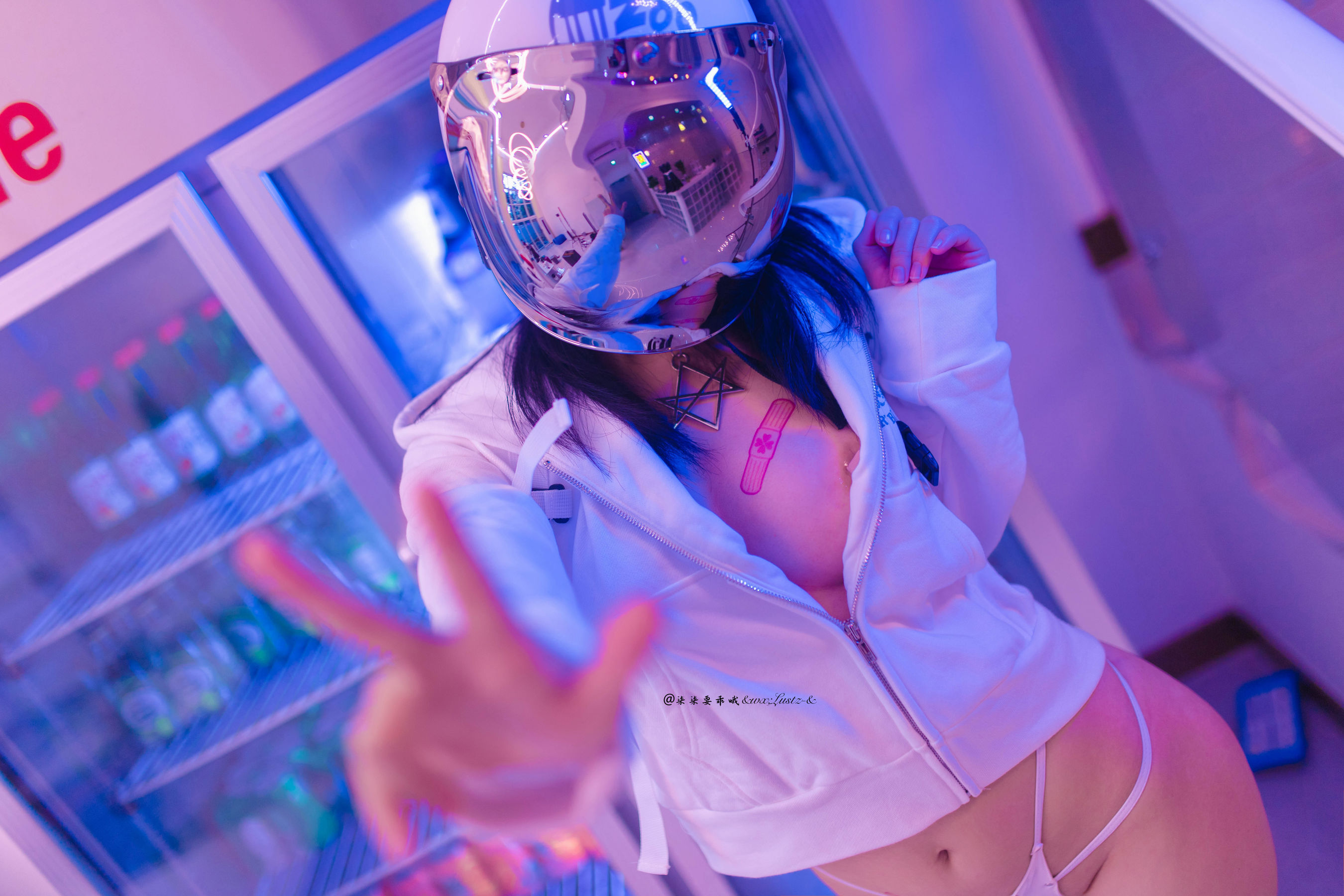 [COS福利] 动漫博主柒柒要乖哦 - 骑行少女第4张