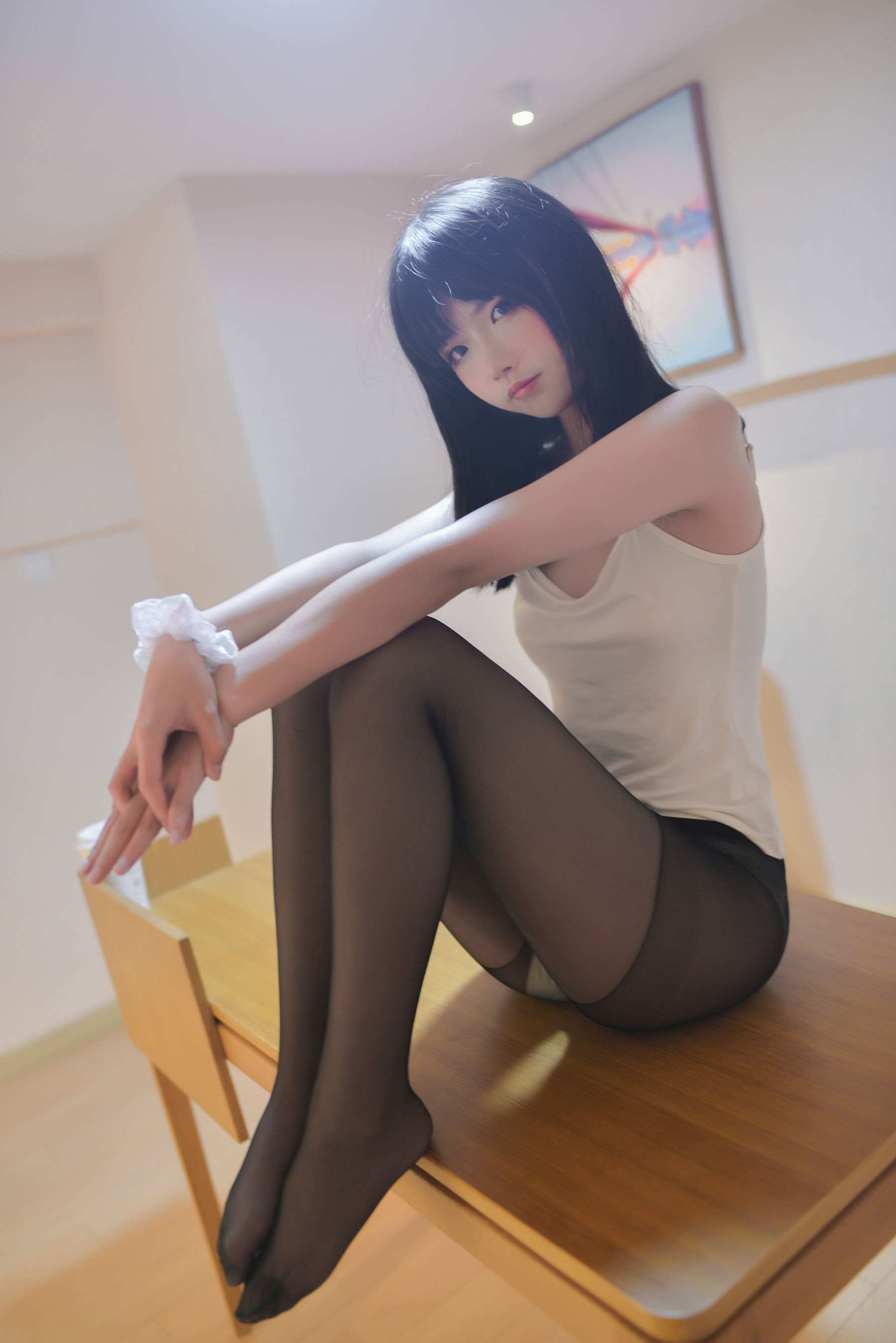 [COS福利] 微博正妹像个傻依 -学妹黑丝第7张