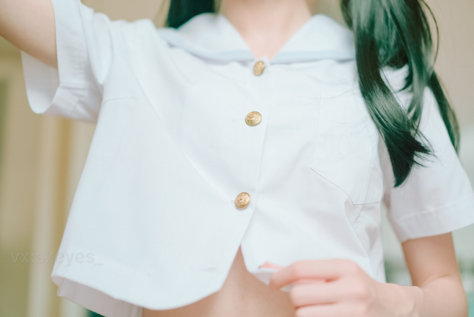 [COS福利] 萌妹子眼酱大魔王w - JK少女第6张