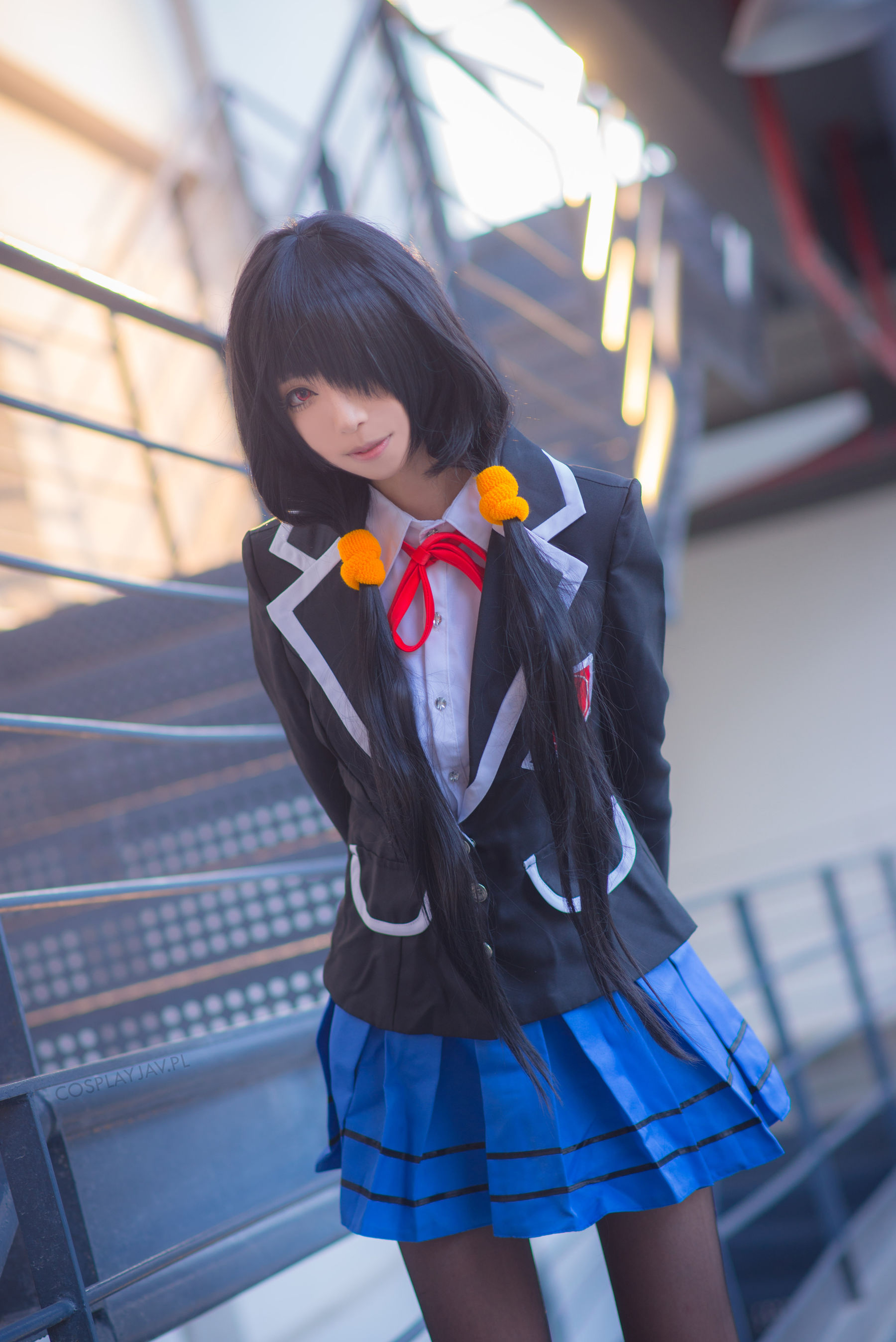 [COS福利] 长腿Coser青青子Js - 狂三校服第3张