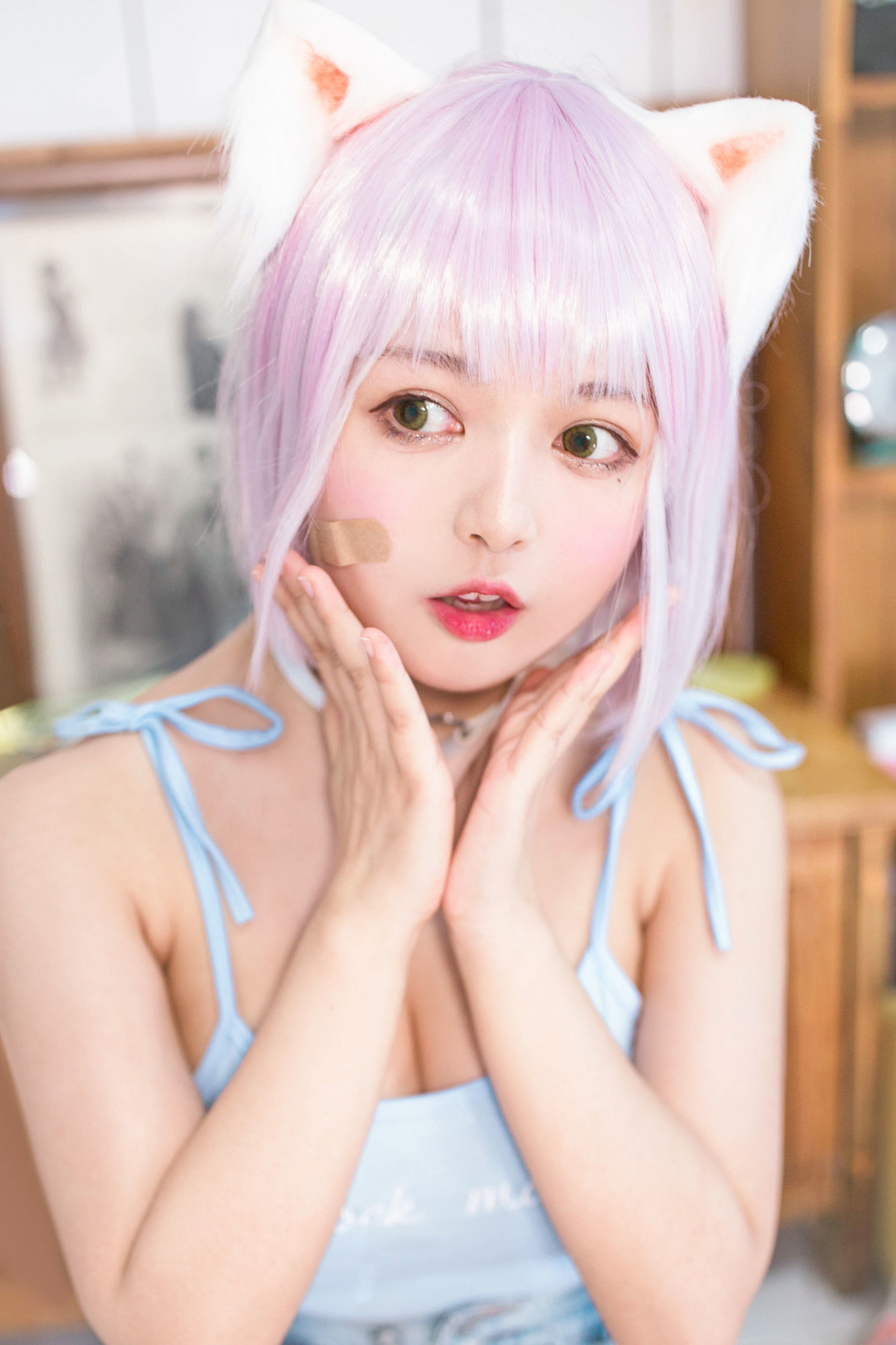 [网红COSER] 大眼萌妹黑猫猫OvO - 养猫小课堂第9张