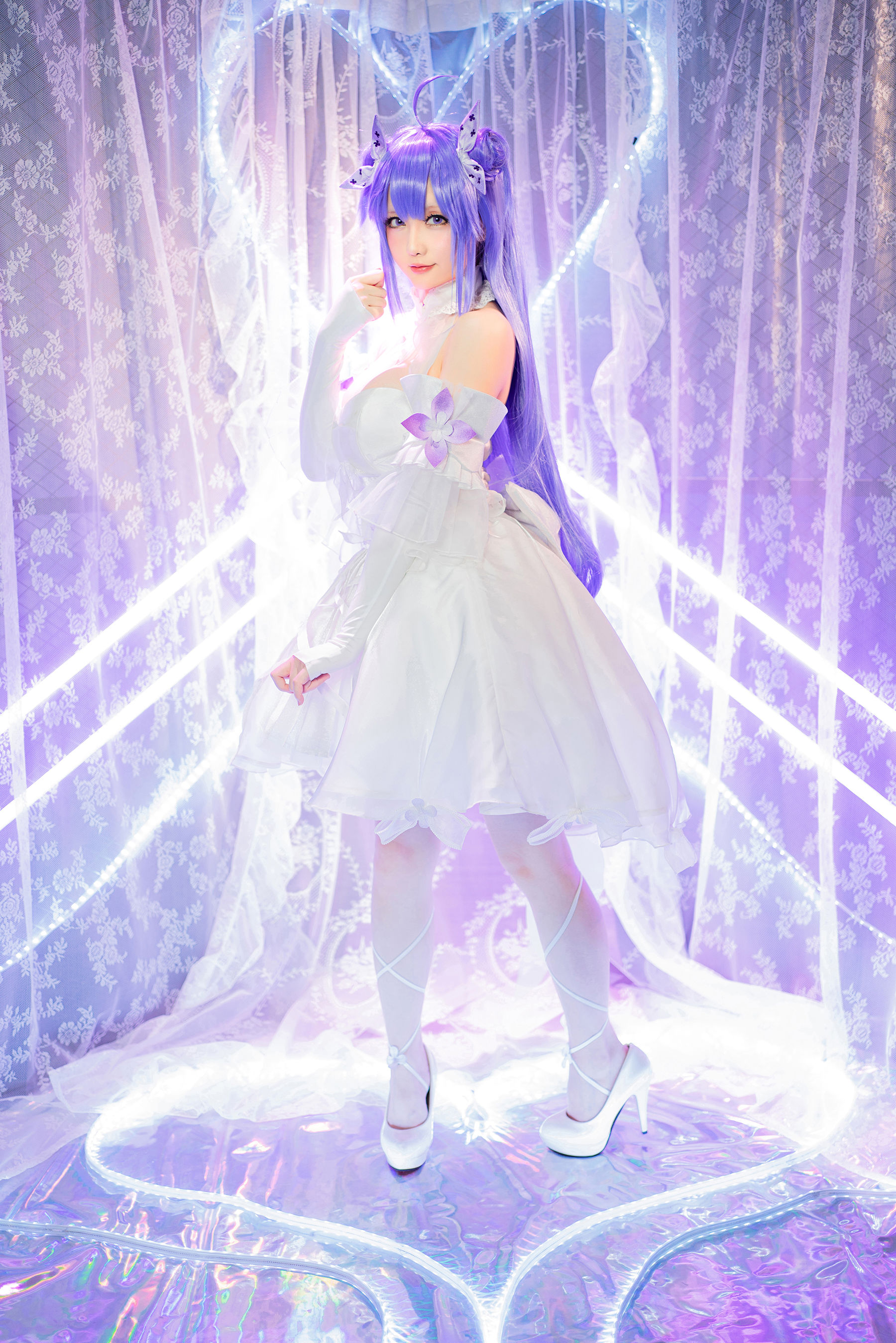 [网红COSER写真] Coser小姐姐星之迟迟 - 纯白と漆黑《独角兽》第9张