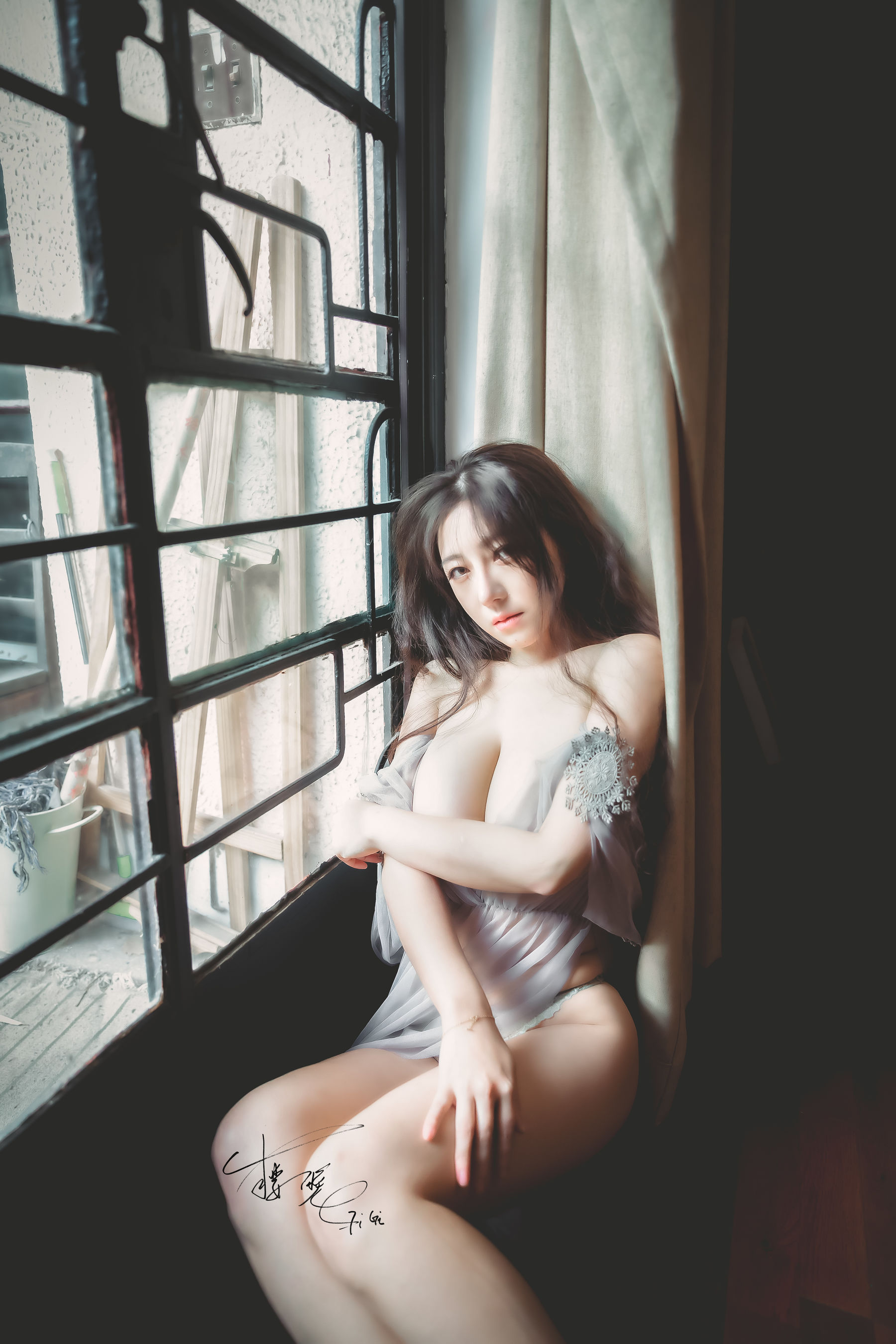 [网红COS] 网络红人樱晚gigi - 薄纱第6张