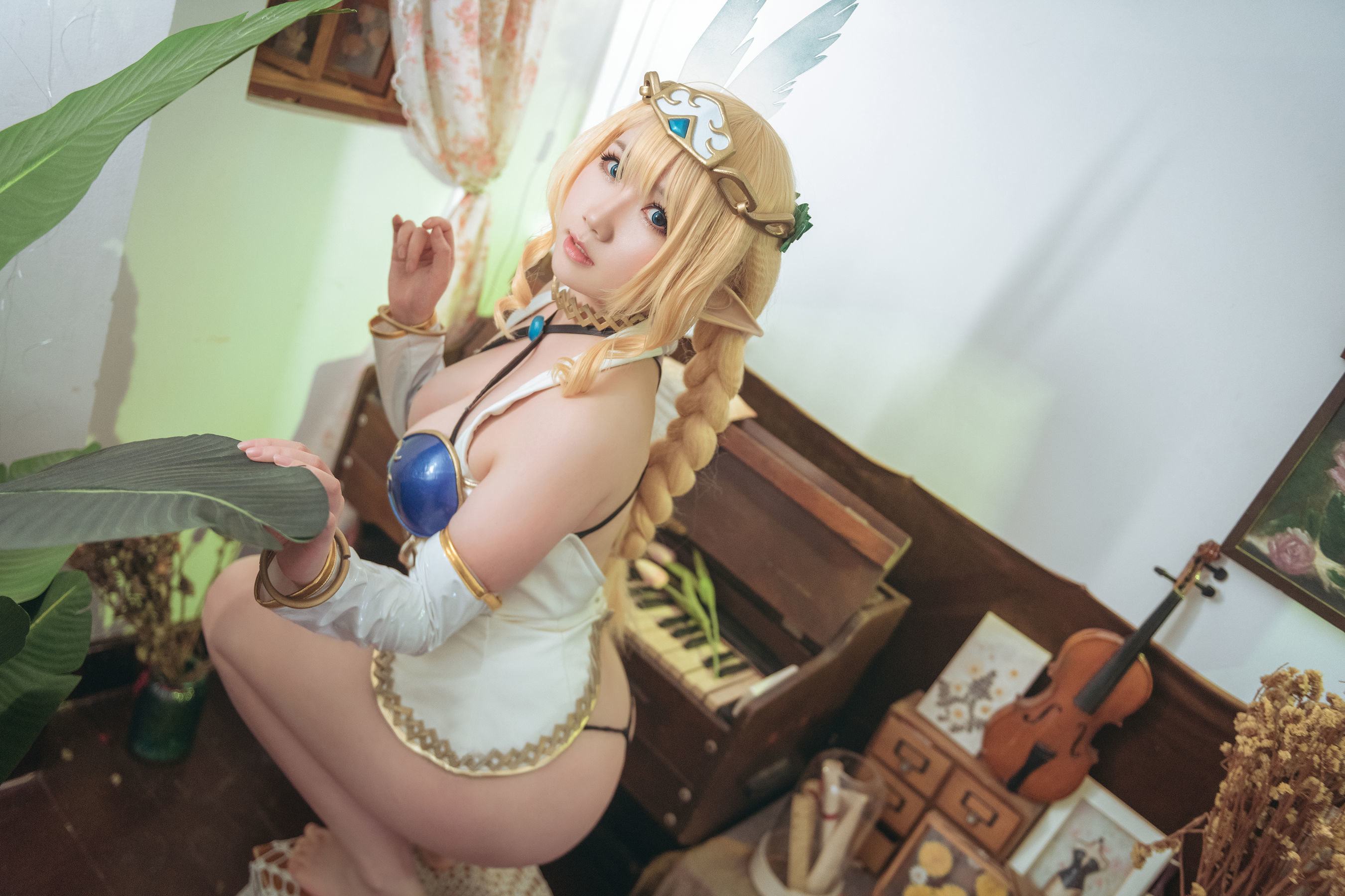 [福利COS] 微肉感萌妹是本末末 - 精灵村第9张