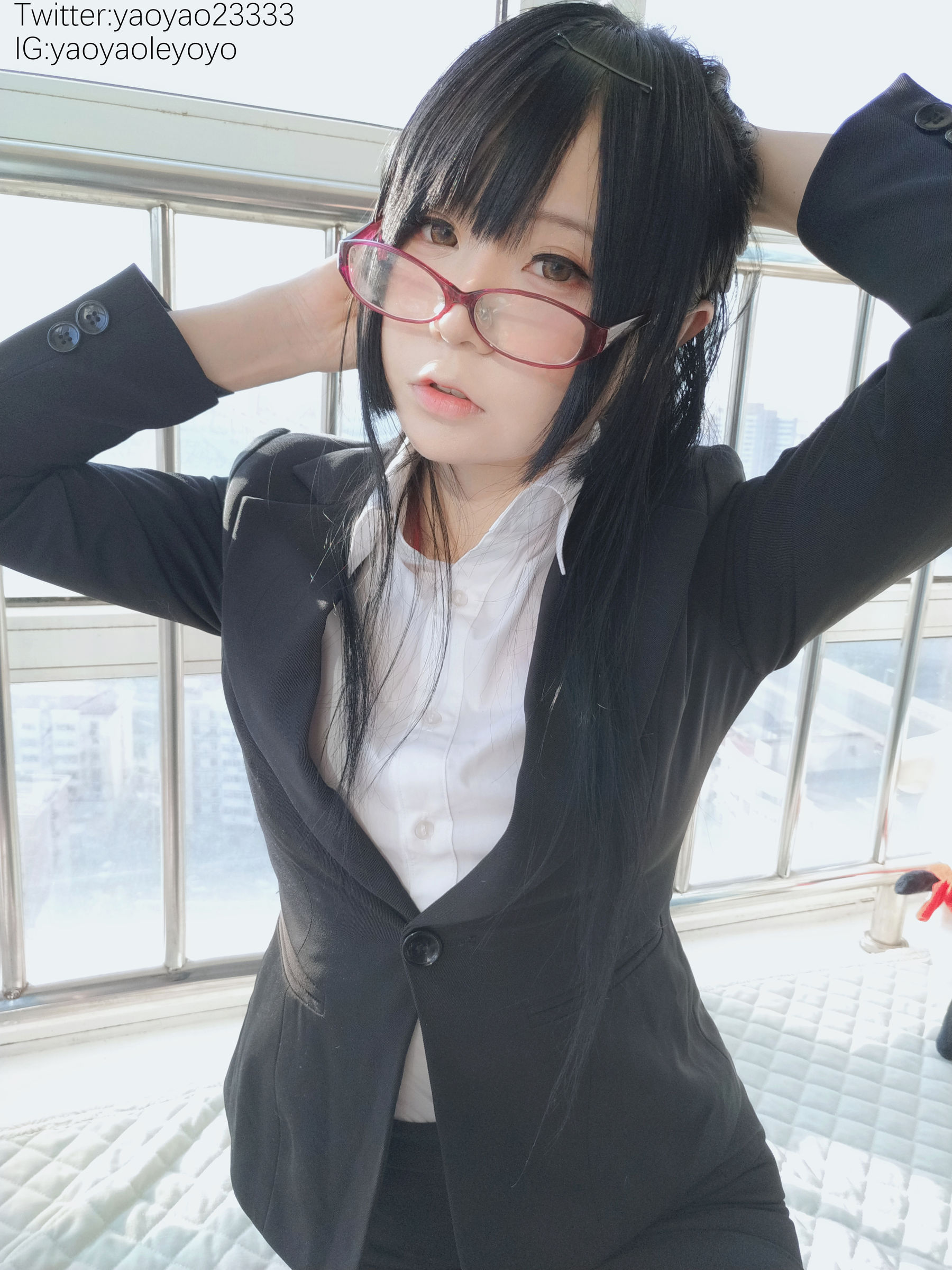 [福利COS] 萌妹子Coser摇摇乐yoyo - 补习老师第3张