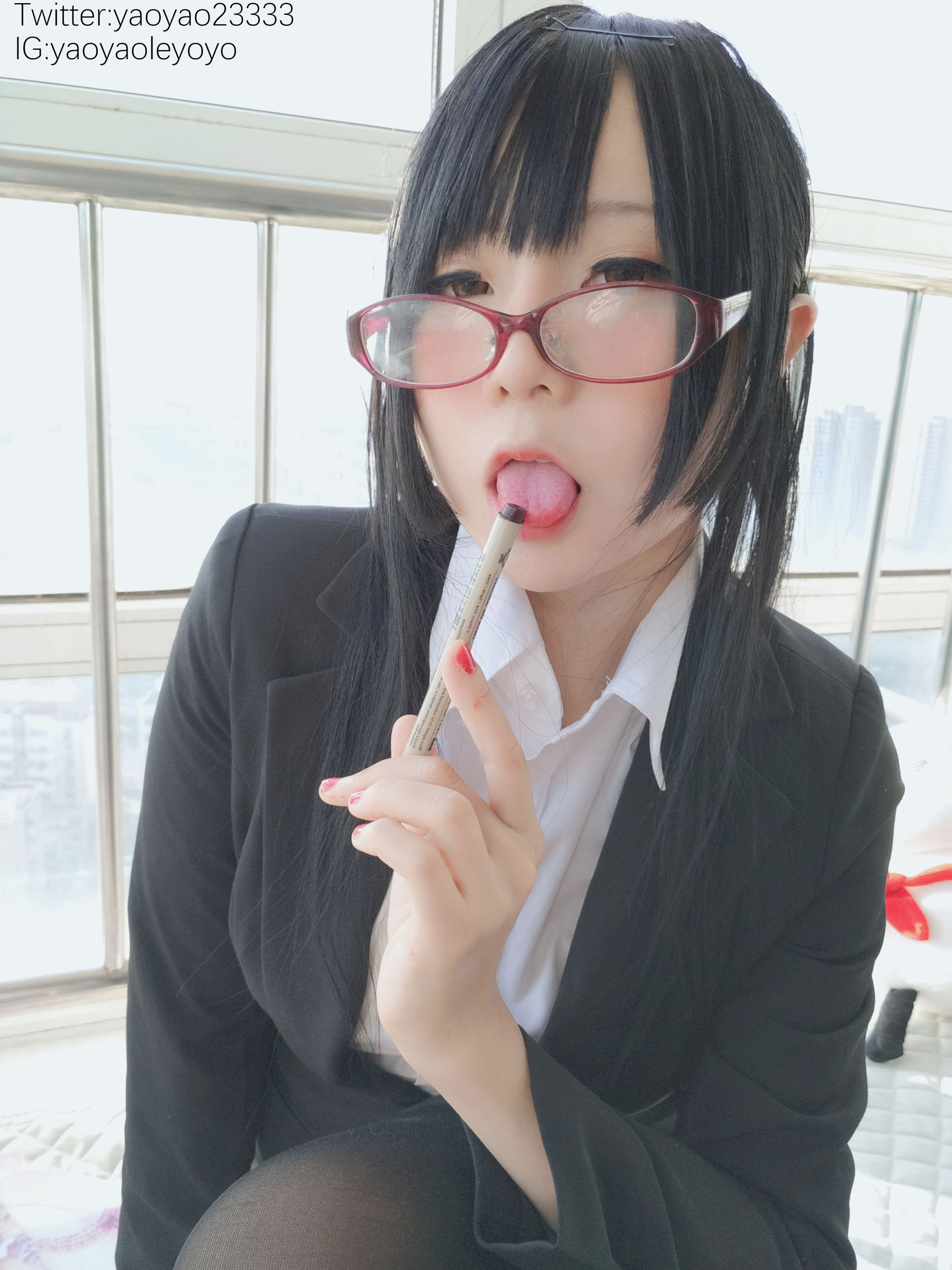 [福利COS] 萌妹子Coser摇摇乐yoyo - 补习老师第4张