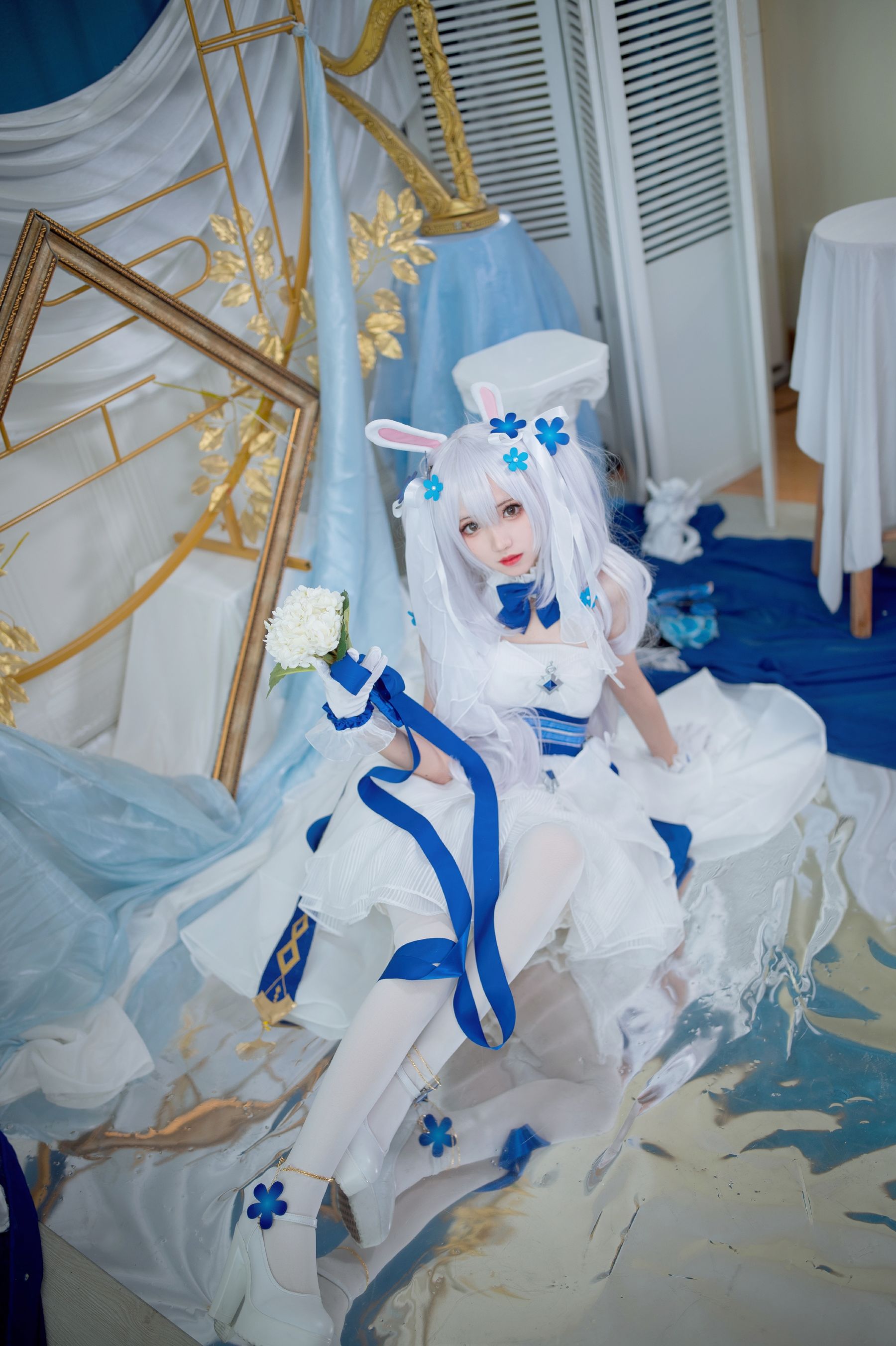 [福利COS] 花柒Hana - 拉菲花嫁第5张