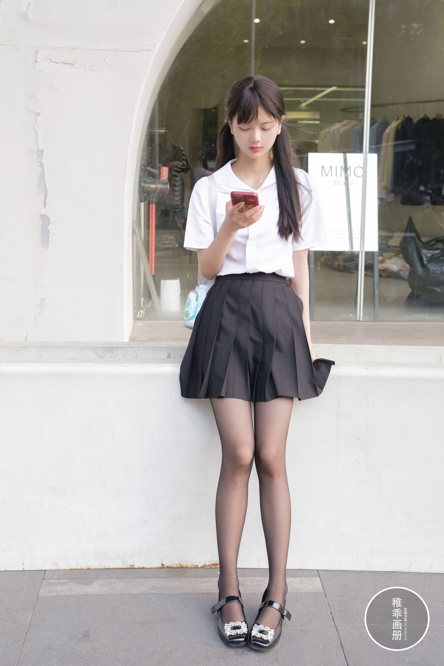 [福利COS] 柴系小乖(稚乖画册) - 夜夜 逛街13d黑丝第13张