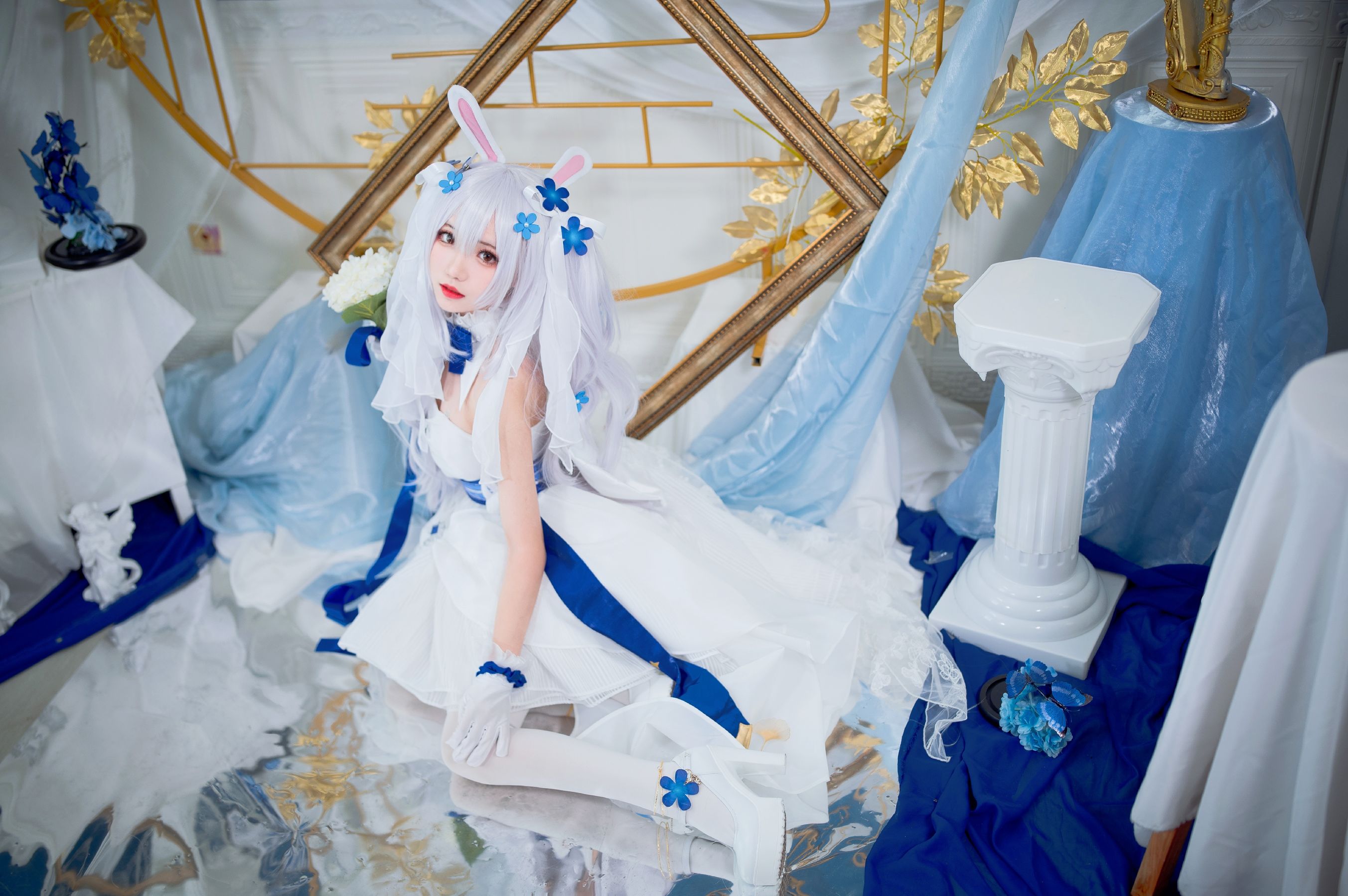 [福利COS] 花柒Hana - 拉菲花嫁第6张