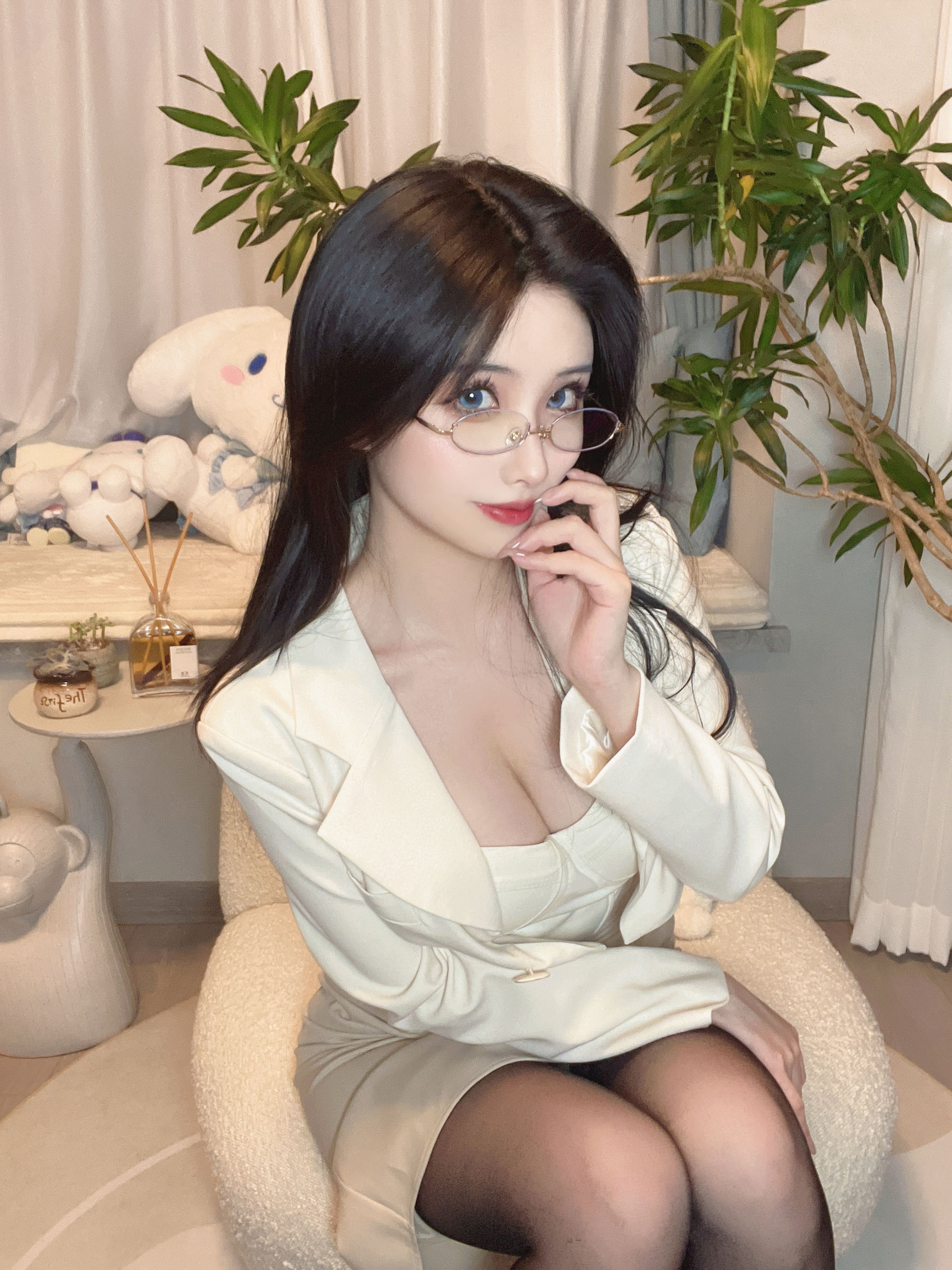 [福利COS] COS福利rioko凉凉子(肉扣热热子) - 和女上司的七夕第5张