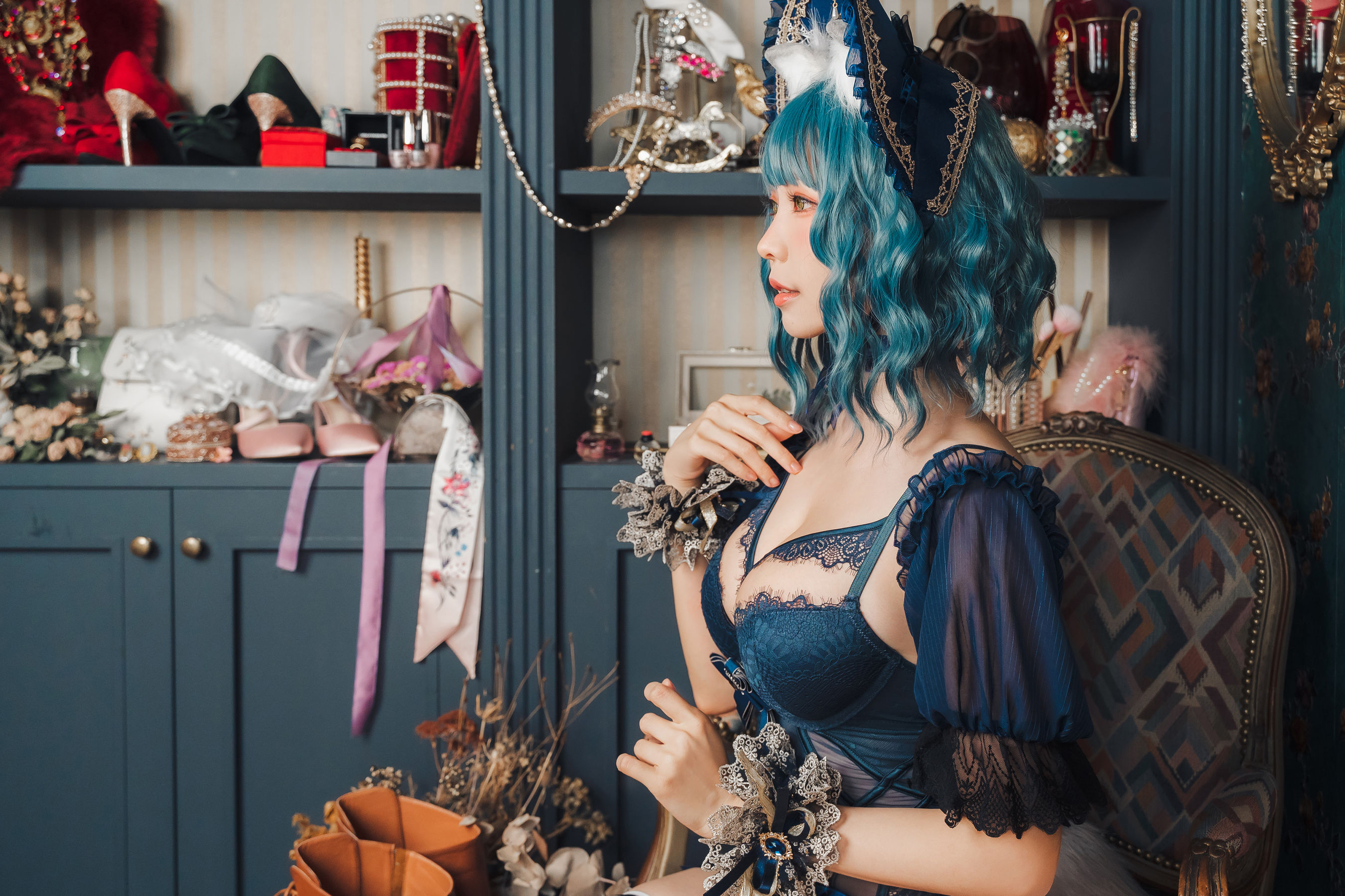 [福利COS] Ely_eee(ElyEE子) - Scottish Fold Cat Doll 摺耳貓少女人形第6张