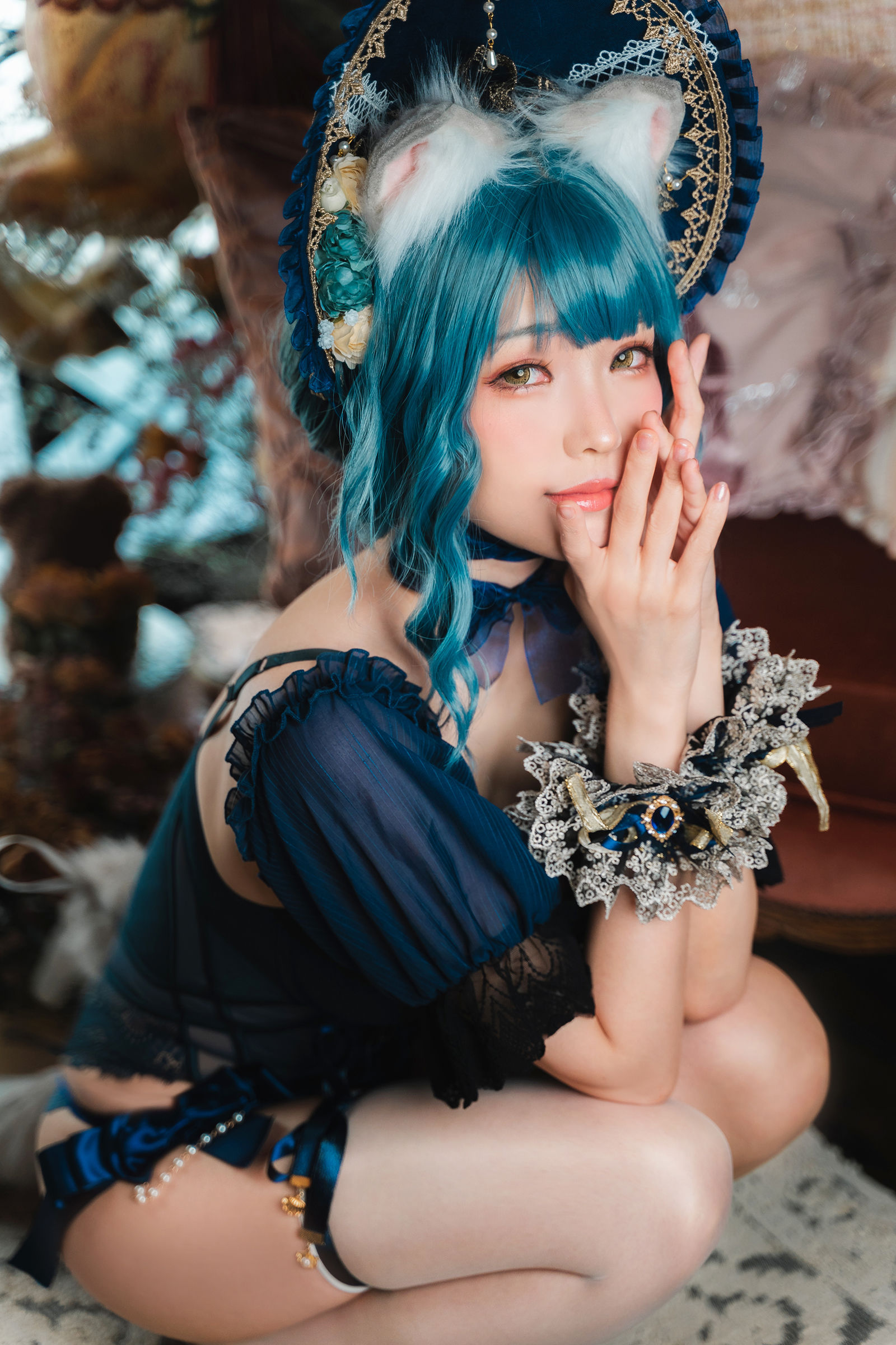 [福利COS] Ely_eee(ElyEE子) - Scottish Fold Cat Doll 摺耳貓少女人形第11张