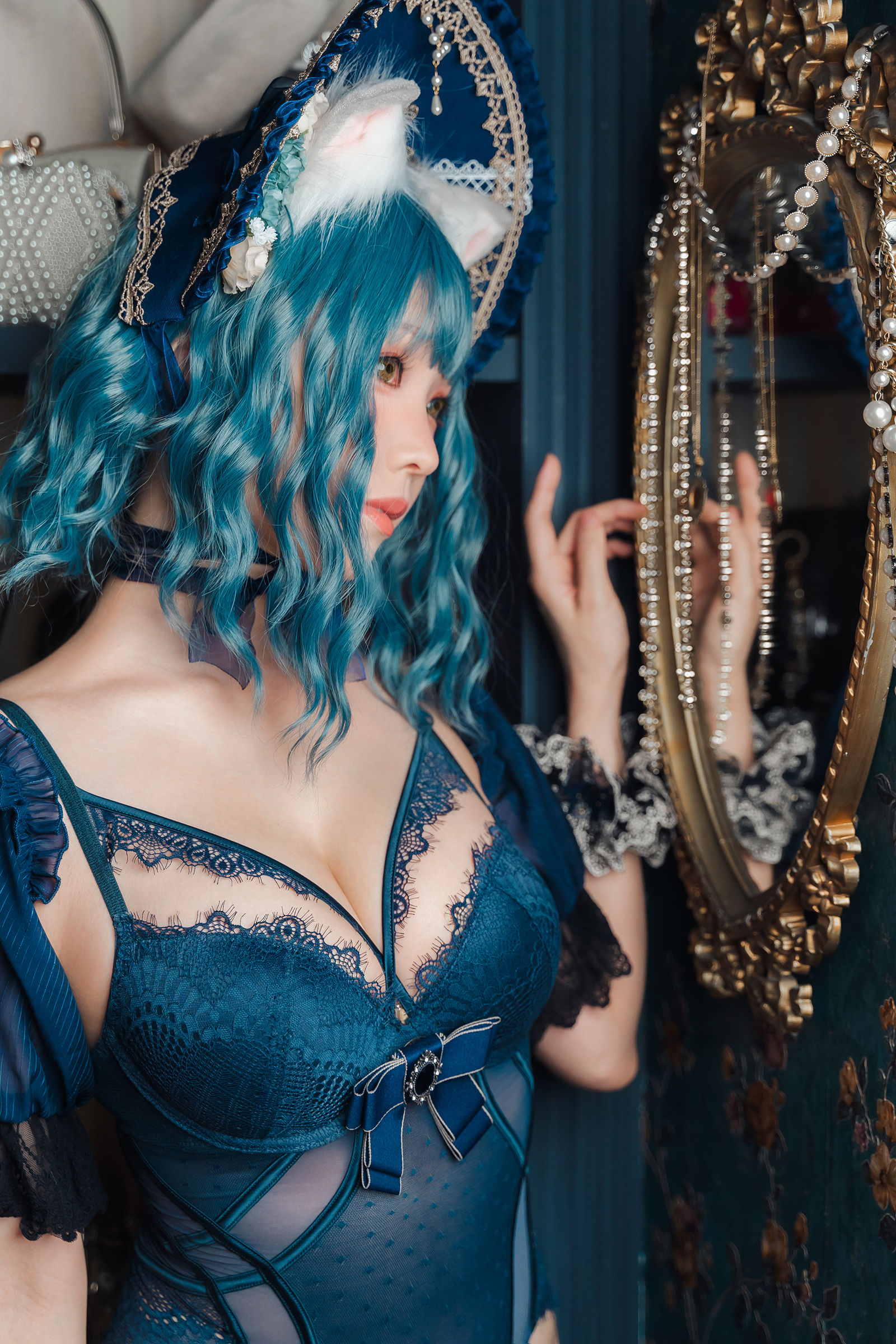 [福利COS] Ely_eee(ElyEE子) - Scottish Fold Cat Doll 摺耳貓少女人形第1张