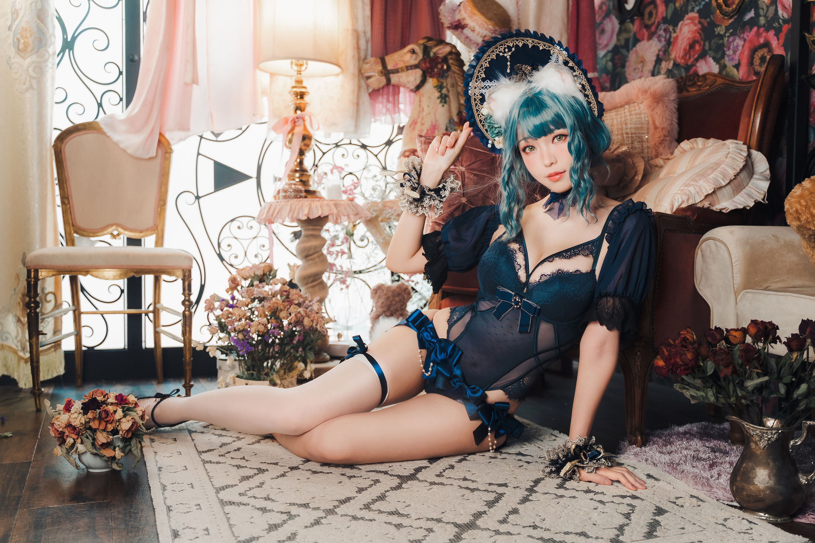 [福利COS] Ely_eee(ElyEE子) - Scottish Fold Cat Doll 摺耳貓少女人形第17张