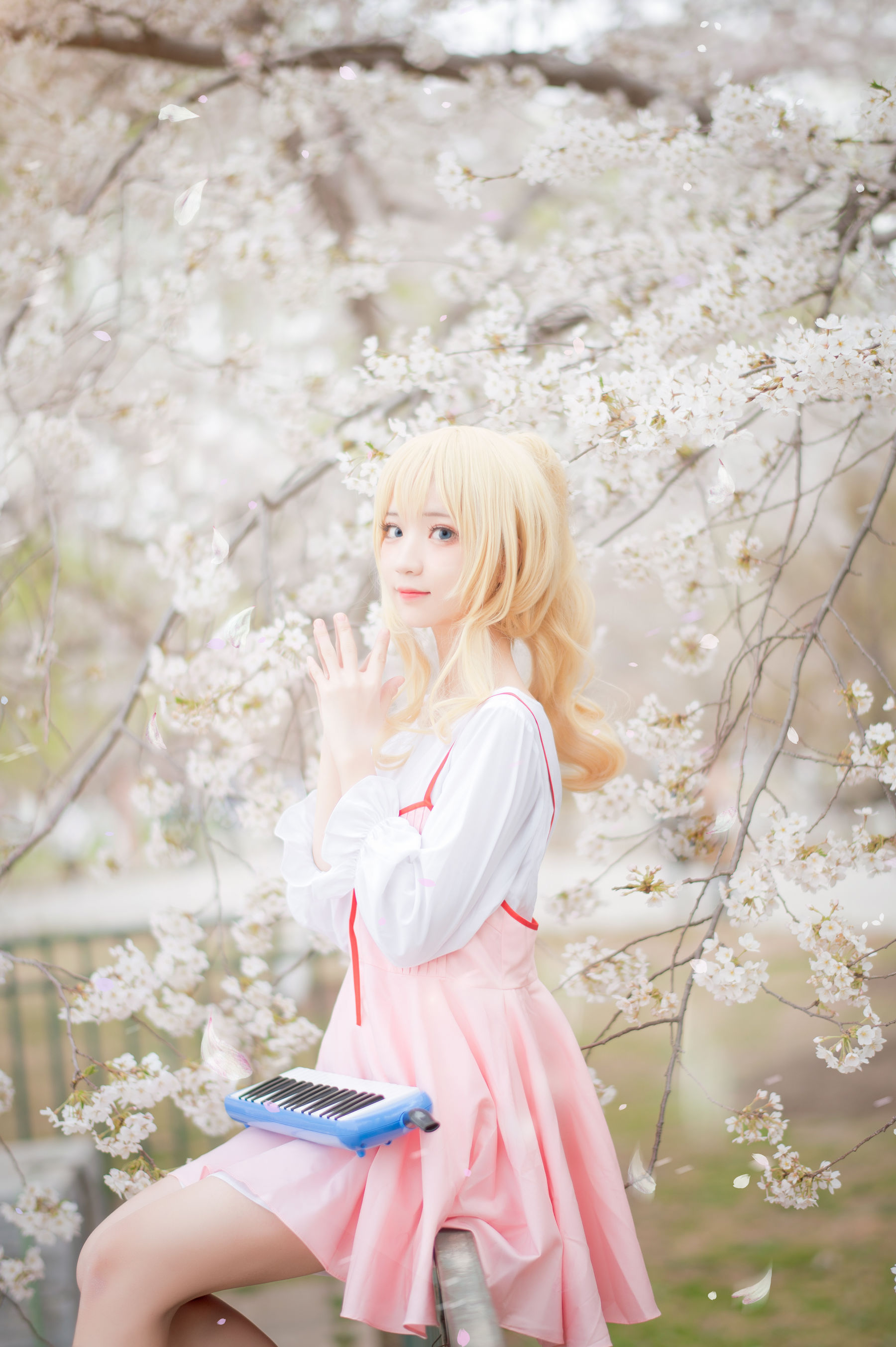 [福利COS] 花柒Hana - 宫园熏粉裙第4张