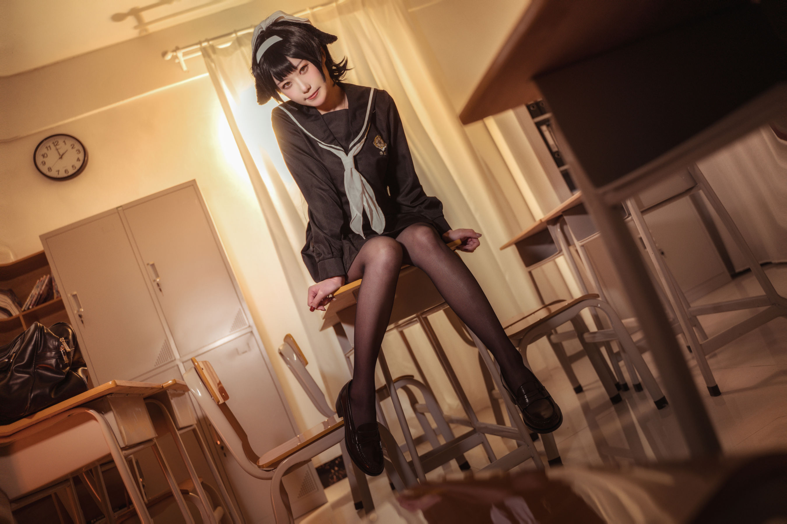 [福利COS] 贞子蜜桃 - 碧蓝航线 爱宕高雄制服第12张