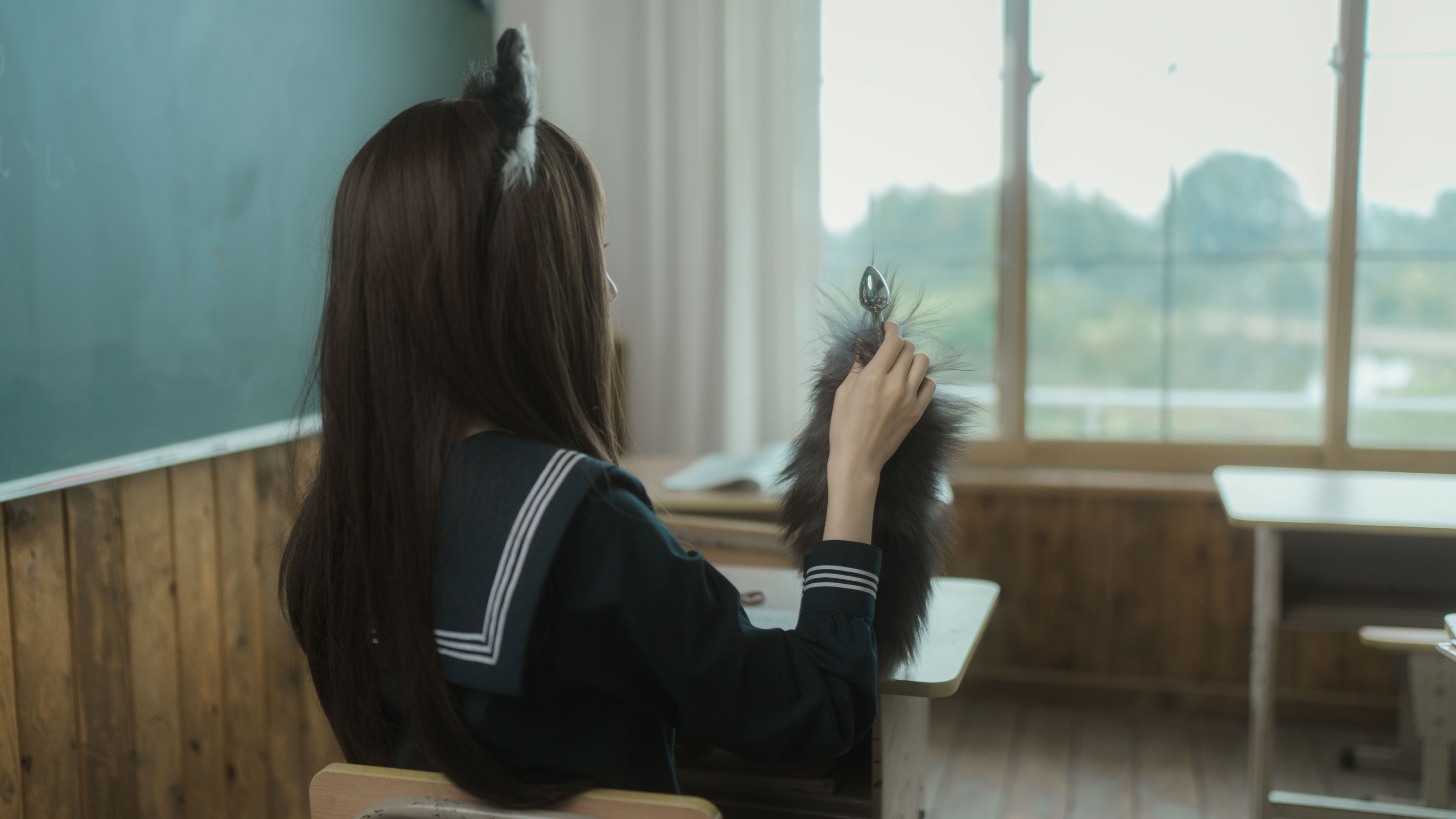 [福利COS] 西园寺南歌写真 - 与班长的游戏第39张