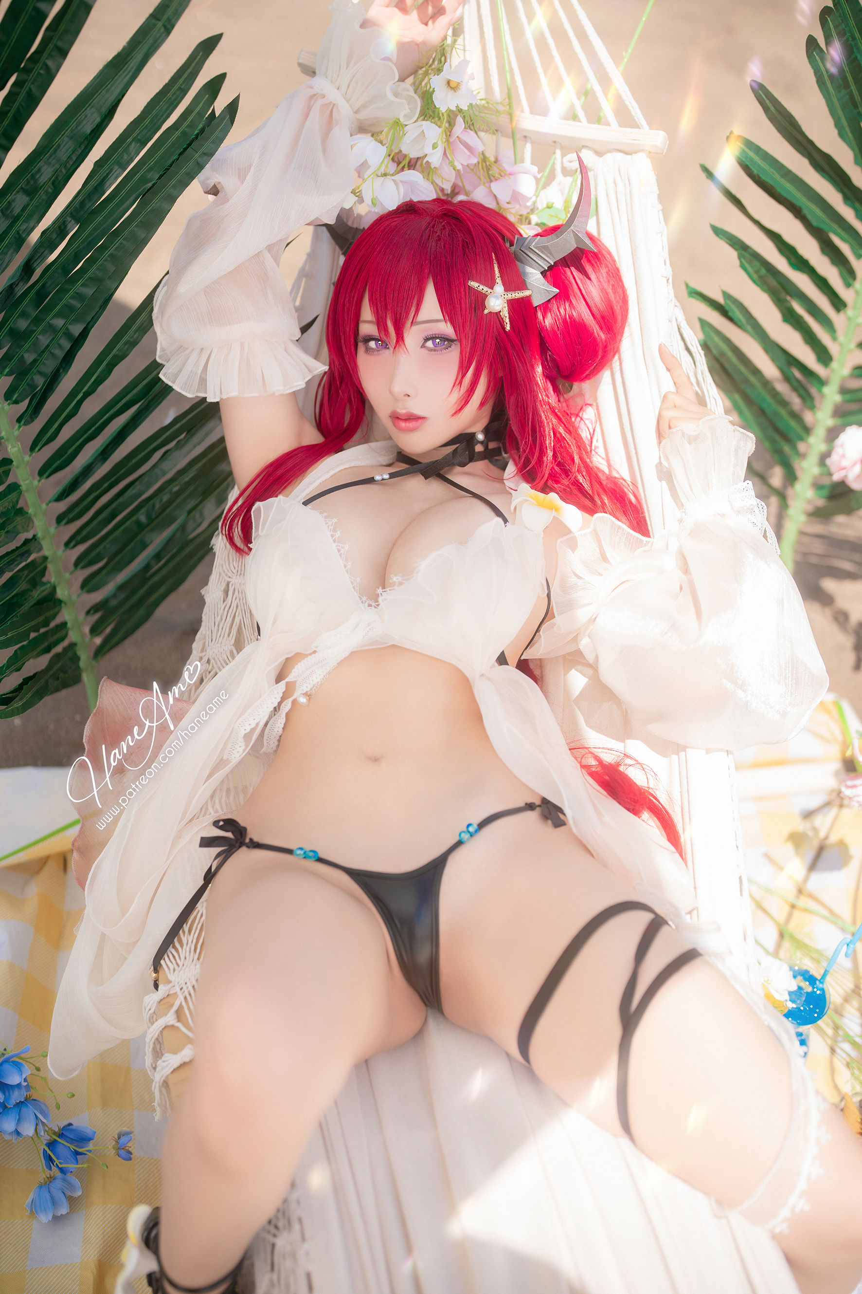 [福利COS] Hane Ame 雨波写真 - Arknights Surtr 泳裝第7张