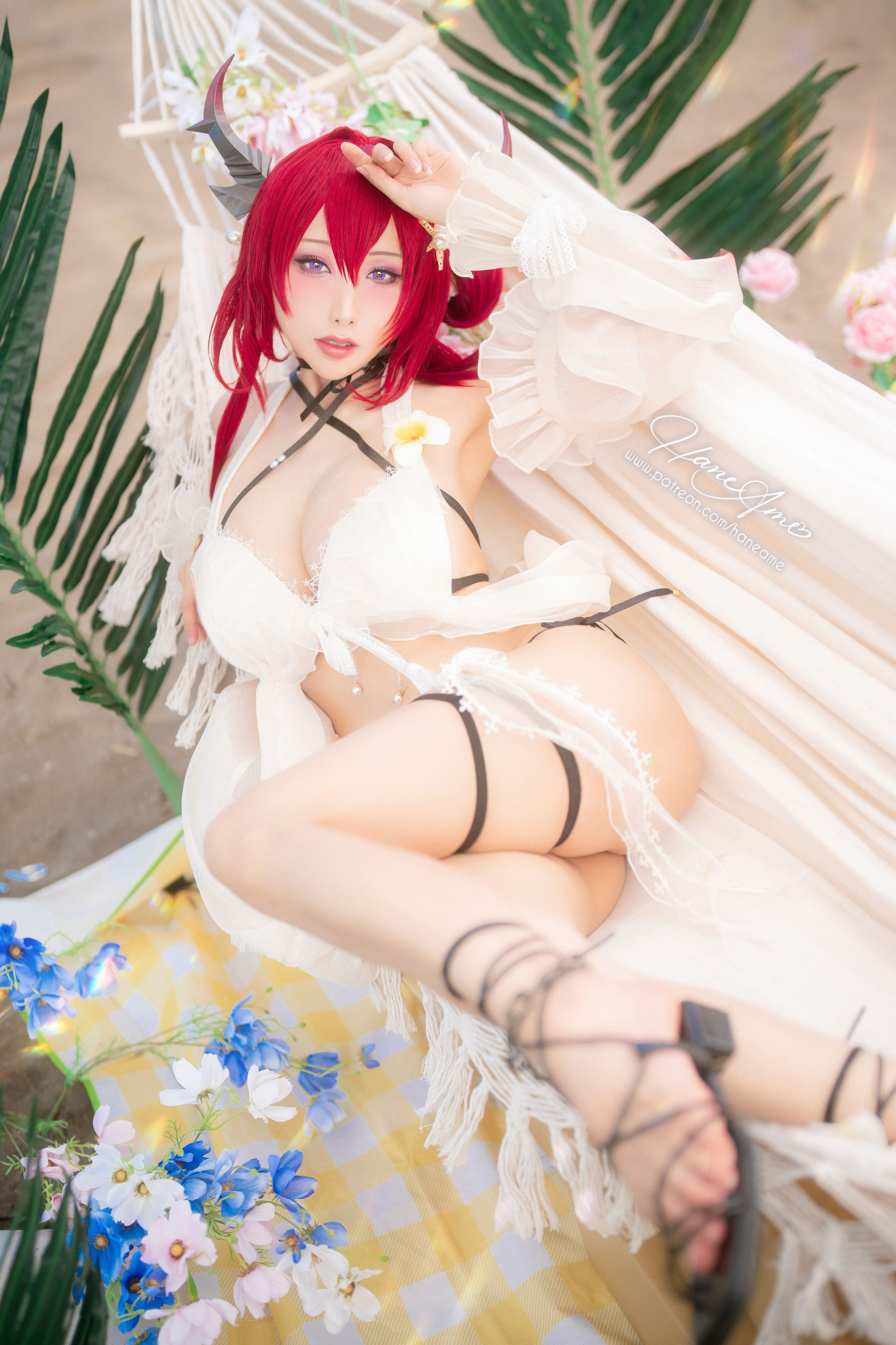 [福利COS] Hane Ame 雨波写真 - Arknights Surtr 泳裝第6张