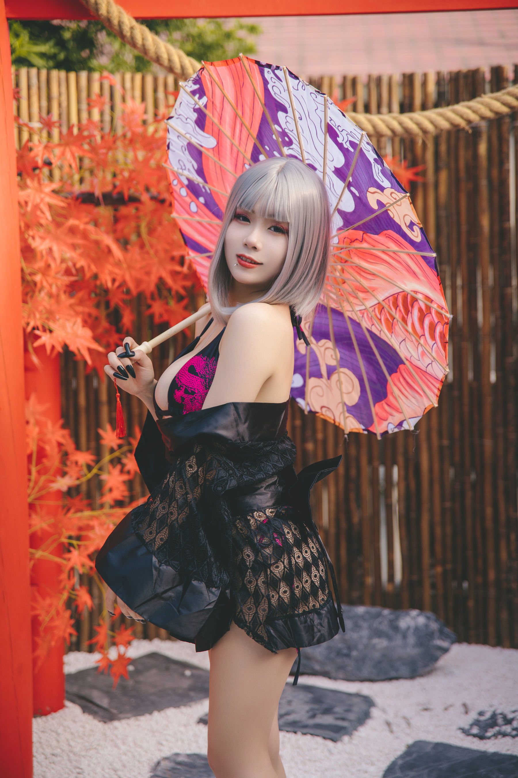 [福利COS] 末夜787 - 五月舰长 和服第16张