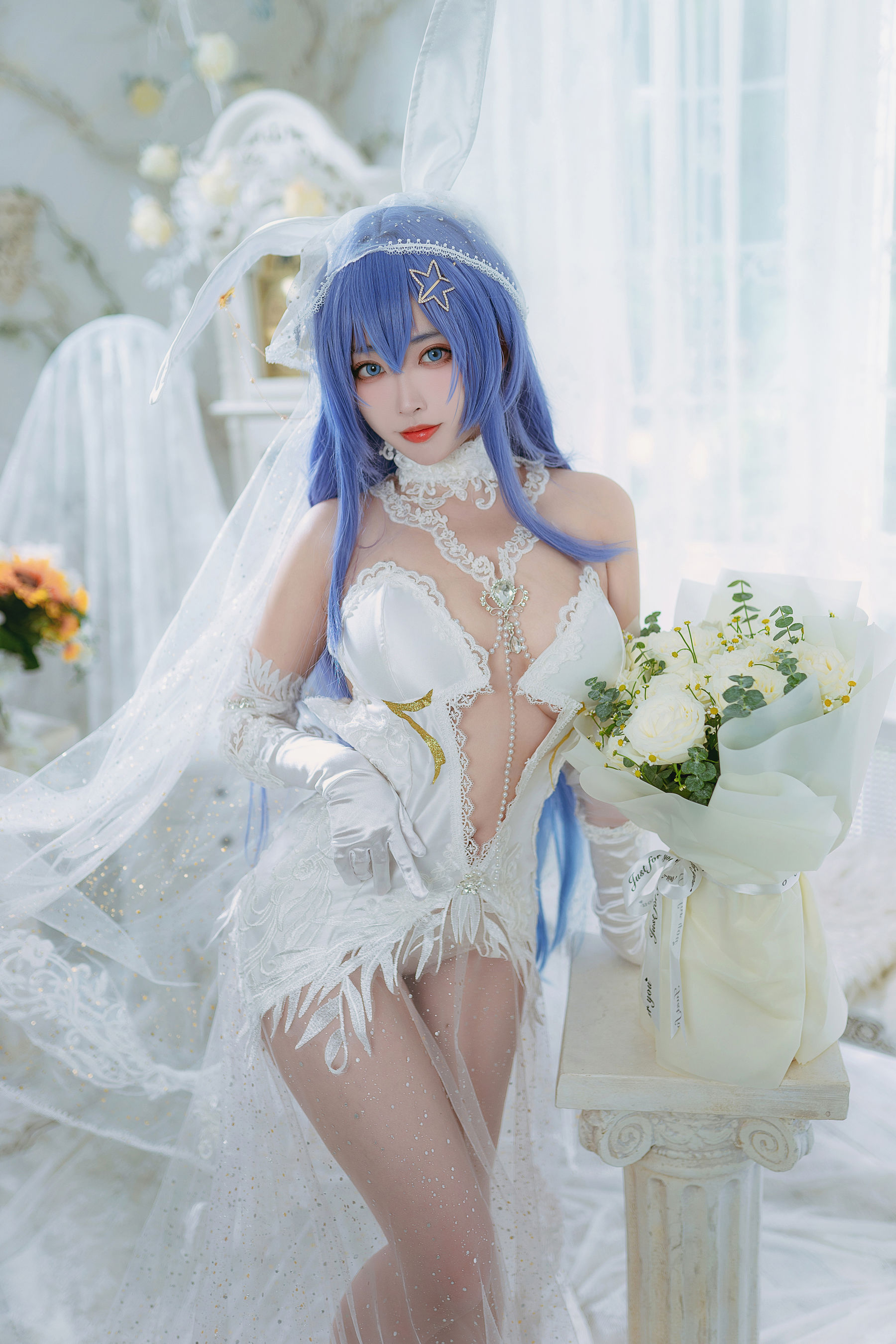 [福利COS] 宫本桜 - 花园花嫁第3张