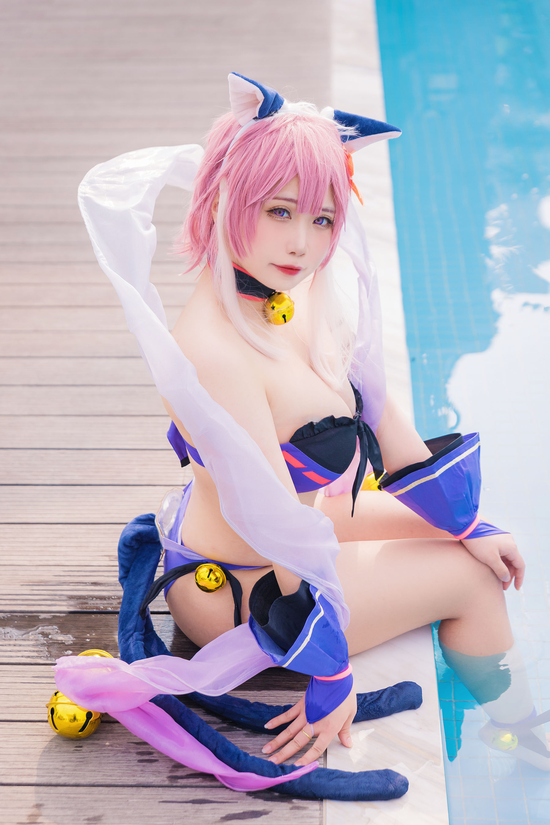 [福利COS] 贞子蜜桃 - 九月舰长 宮坂珠希泳装第10张