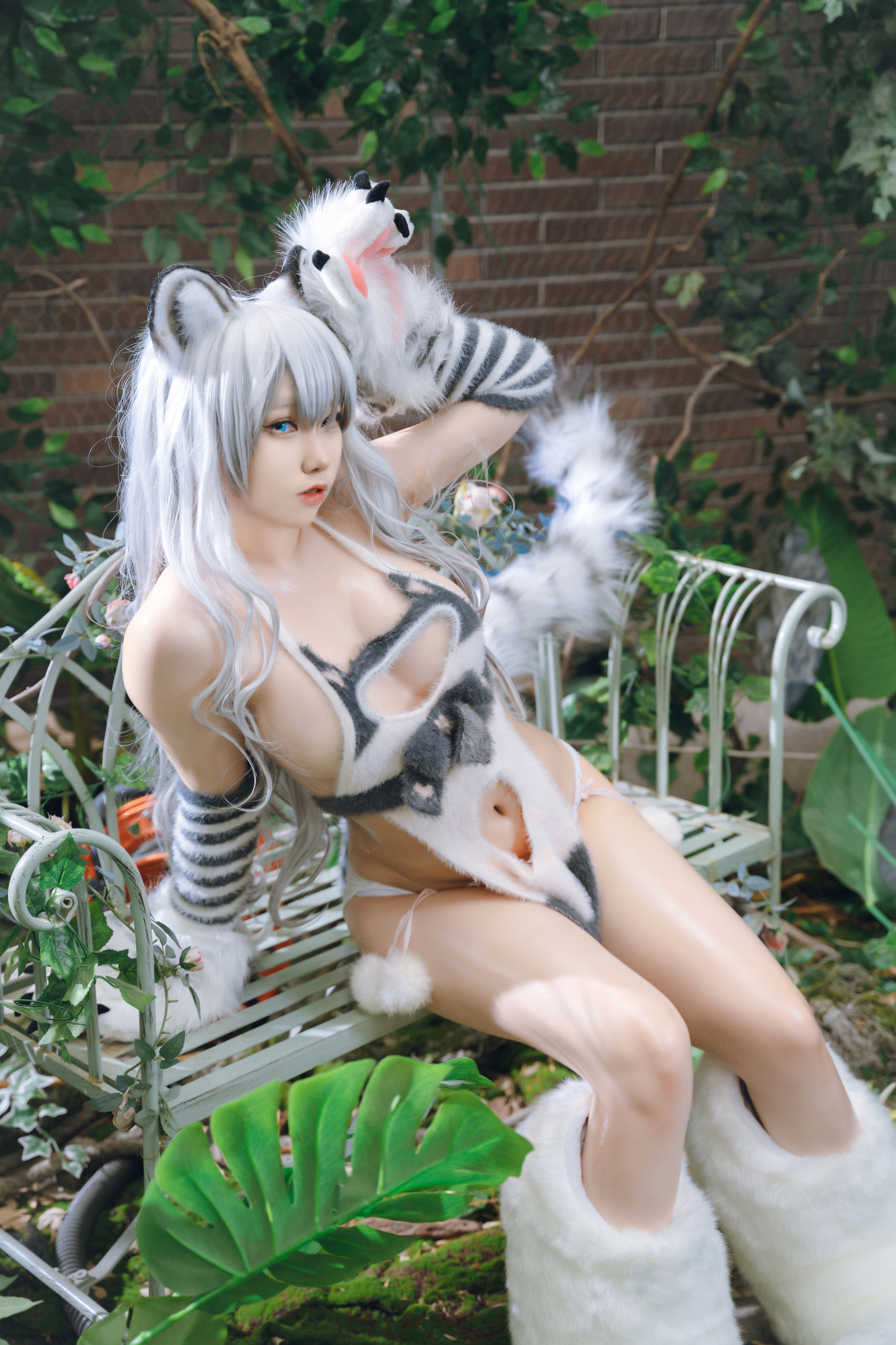 [福利COS] 一北亦北 - 白虎兽娘福瑞第4张