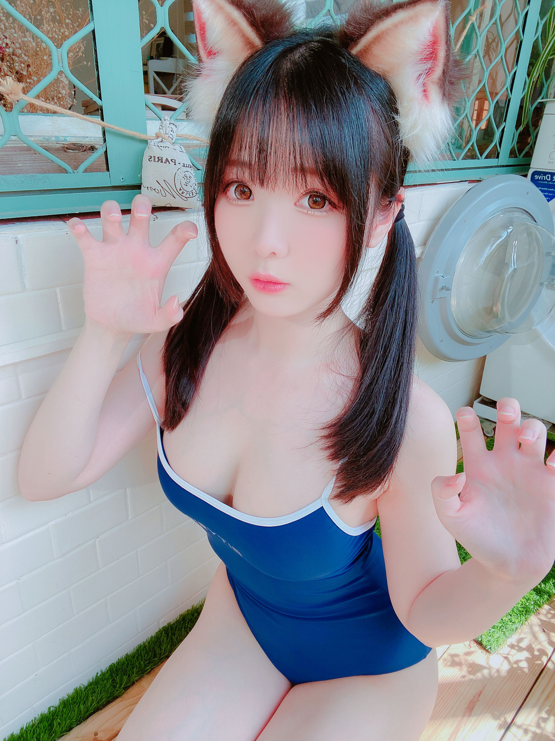 [福利COS] 微博妹纸霜月shimo[fantia] 2022-11-17 スク水第5张