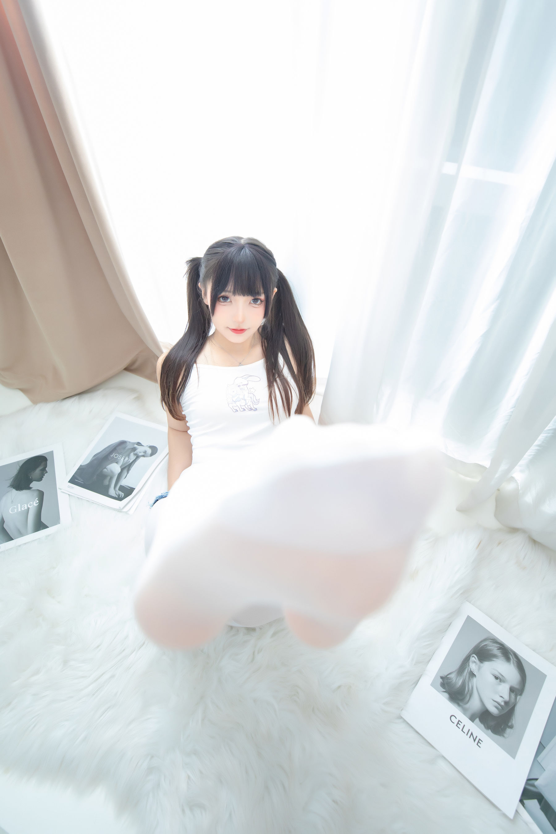 [福利COS] 萝莉神楽板真冬 之牛仔兔兔第15张