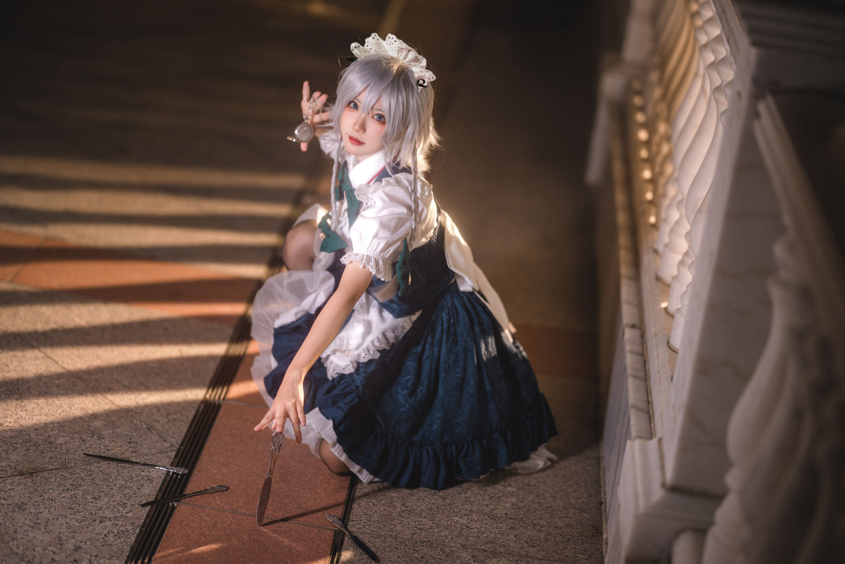 [福利COS] 花柒Hana - 星雨咲夜女仆第2张