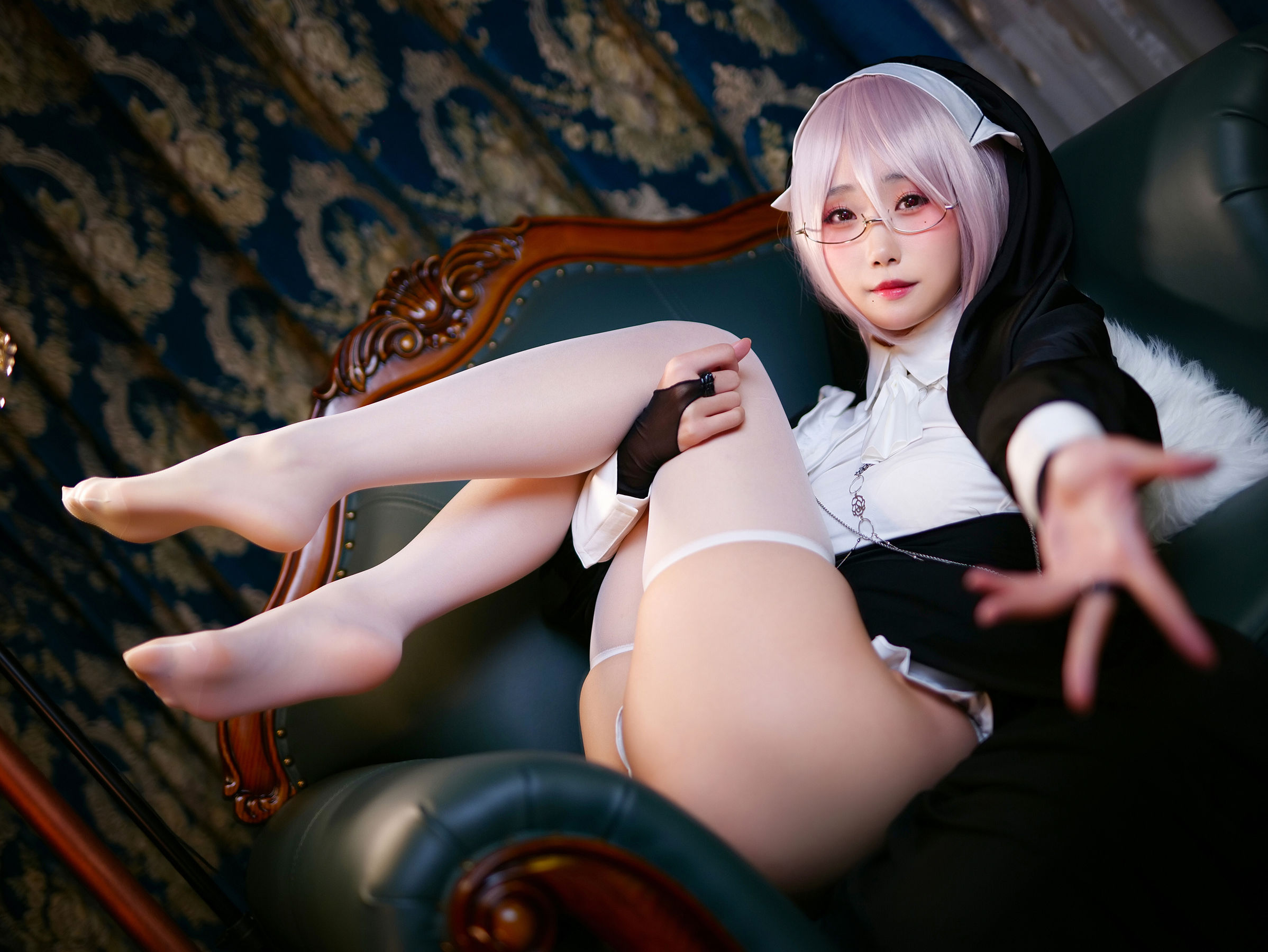 [福利COS] 动漫博主曉美媽 - 痴-修女第7张