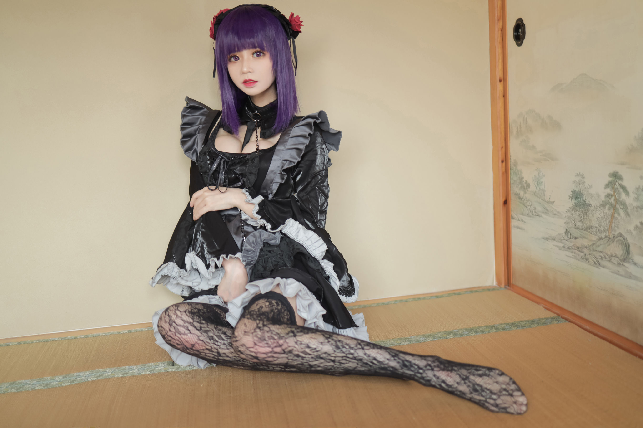 [福利COS] 动漫博主爱老师_PhD - 喜多川海梦 洛丽塔第5张