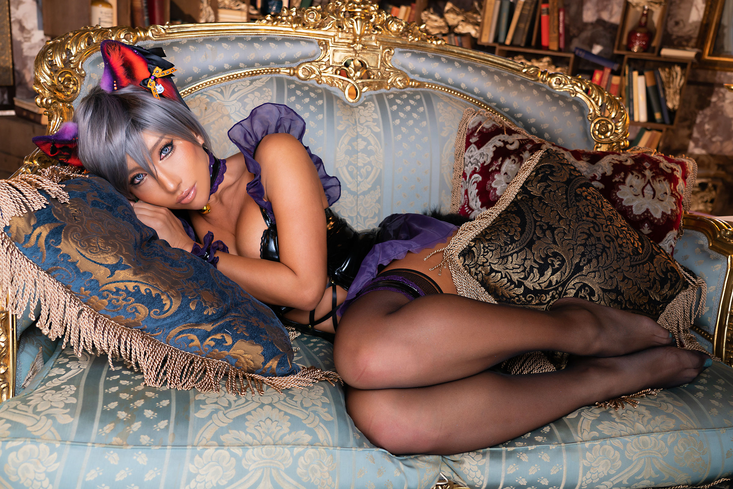 [福利COS] [Cosplay][nonsummerjack] non - ハロウィンキャットだにゃにゃにゃん第18张