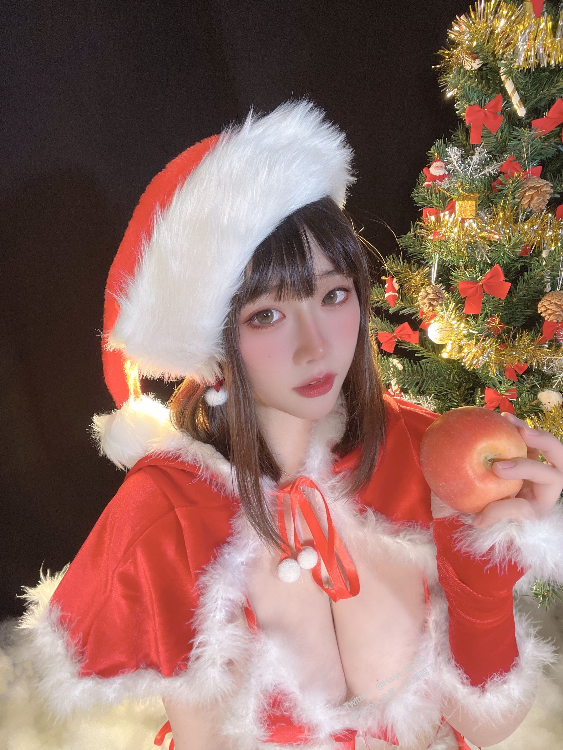 [福利COS] 是一只废喵了 - 圣诞连衣裙第15张