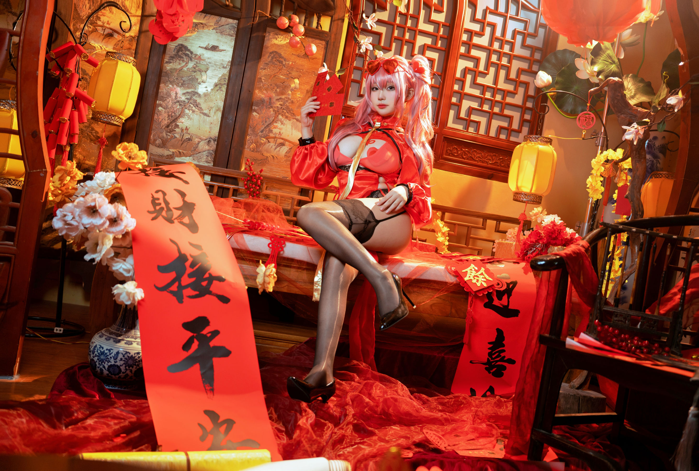 [福利COS] 七七娜娜子 - 布莱默顿新春旗袍第19张