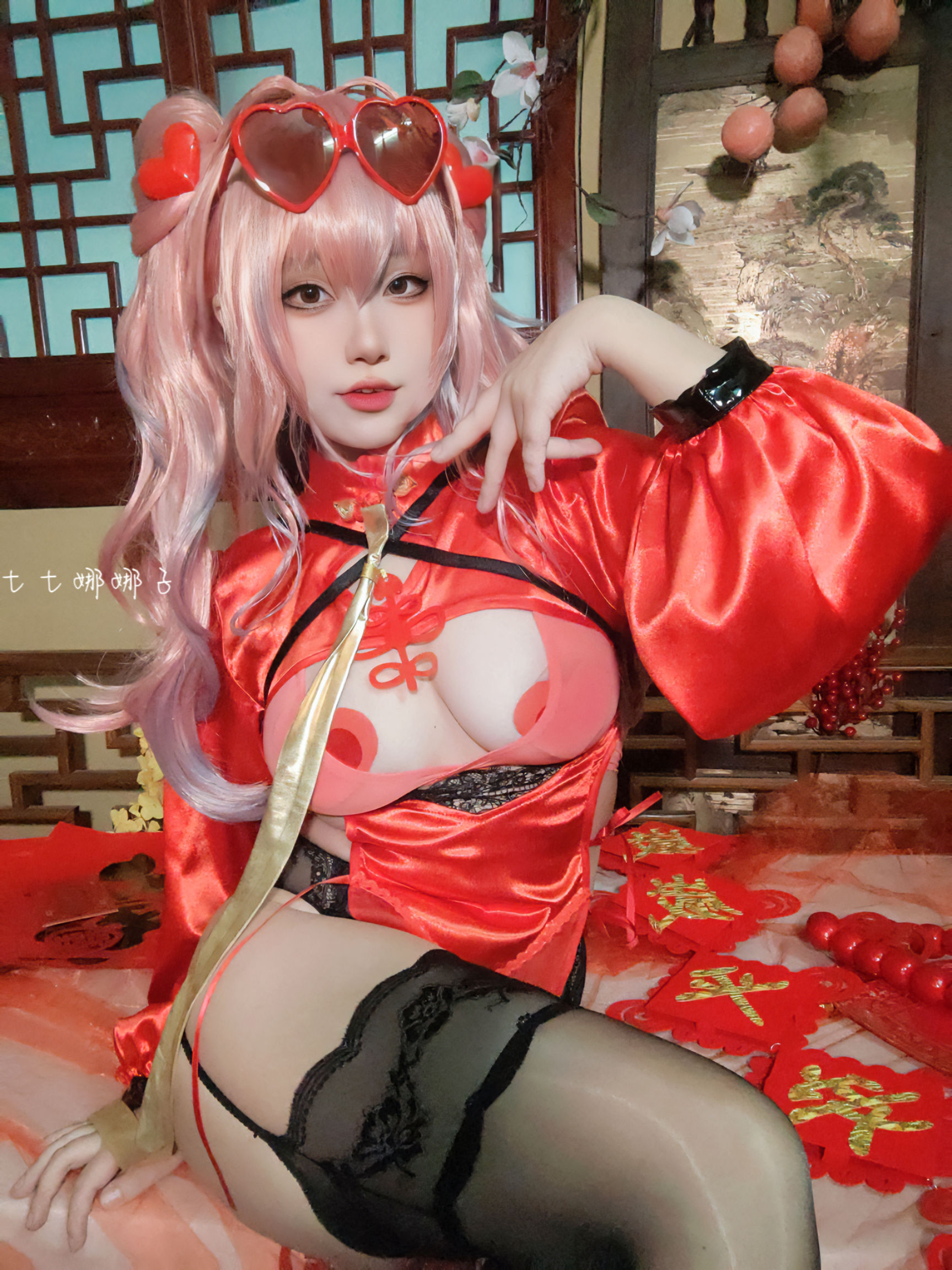 [福利COS] 七七娜娜子 - 布莱默顿新春旗袍第38张