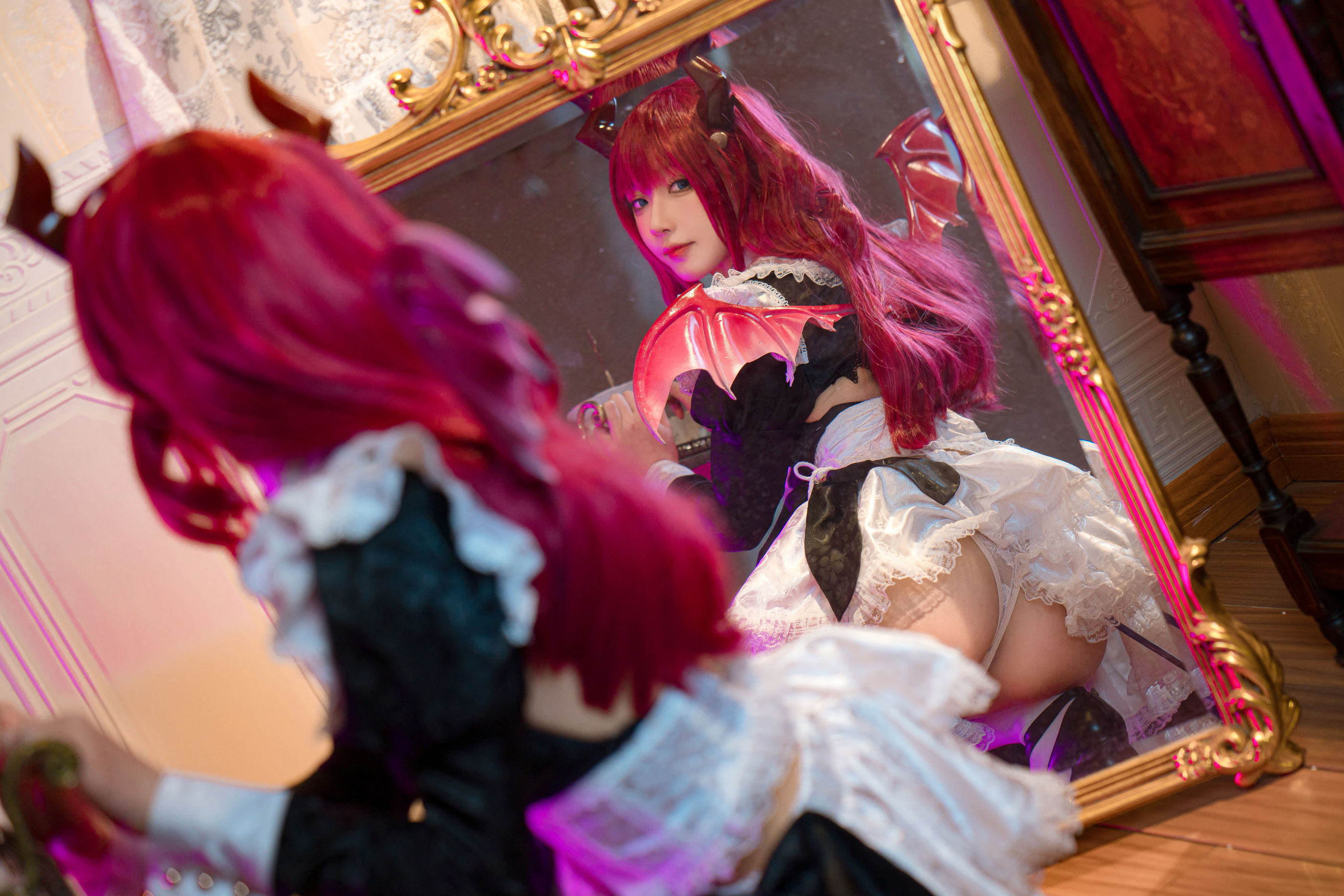 [福利COS] 动漫博主阿包也是兔娘 - 莉莉娅女仆第7张